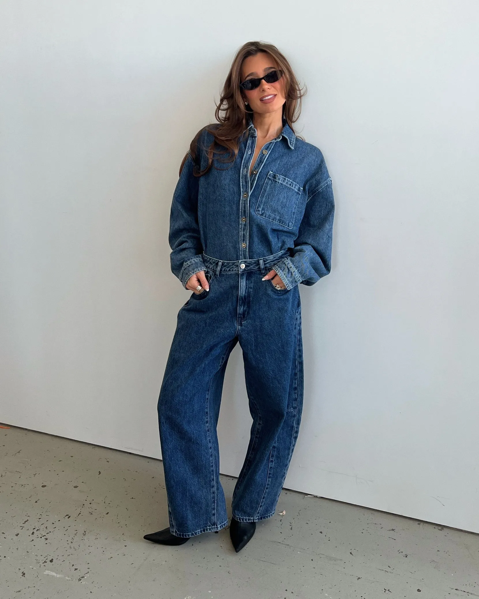 Mid Rise Barrel Jeans sold by WeWoreWhat product image thumbnail 2
