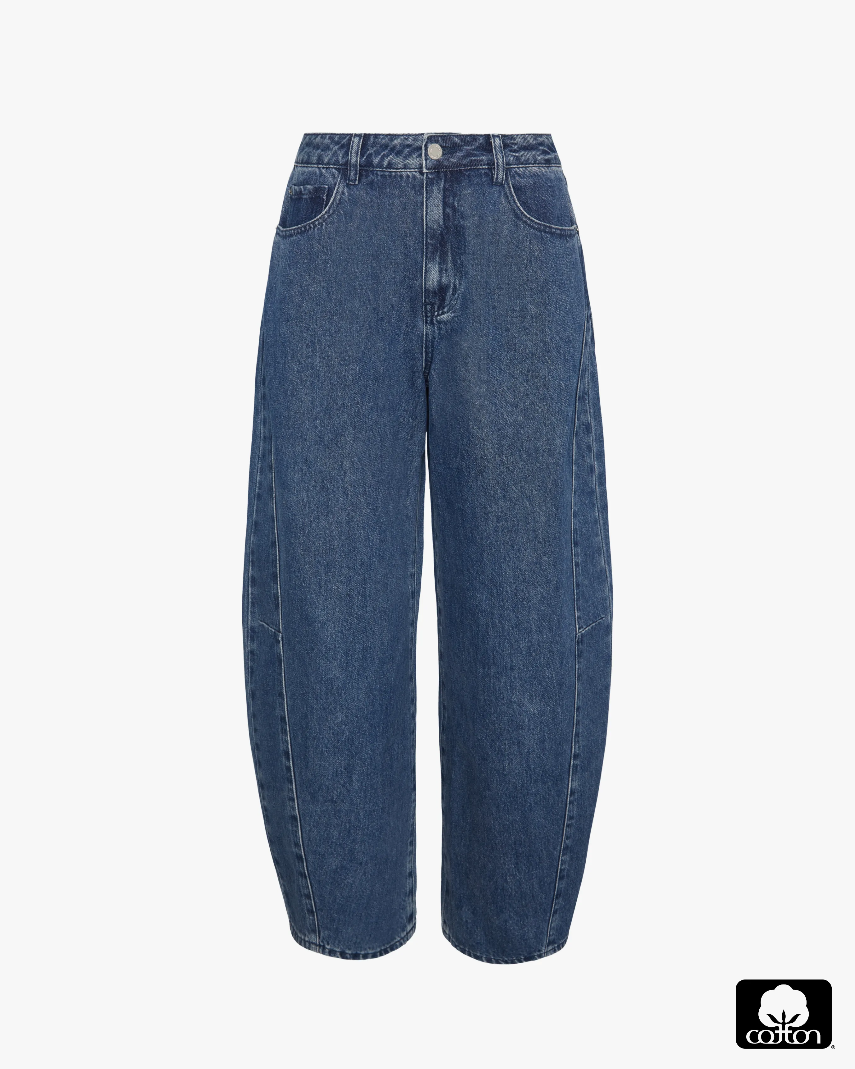 Mid Rise Barrel Jeans sold by WeWoreWhat product image thumbnail 3
