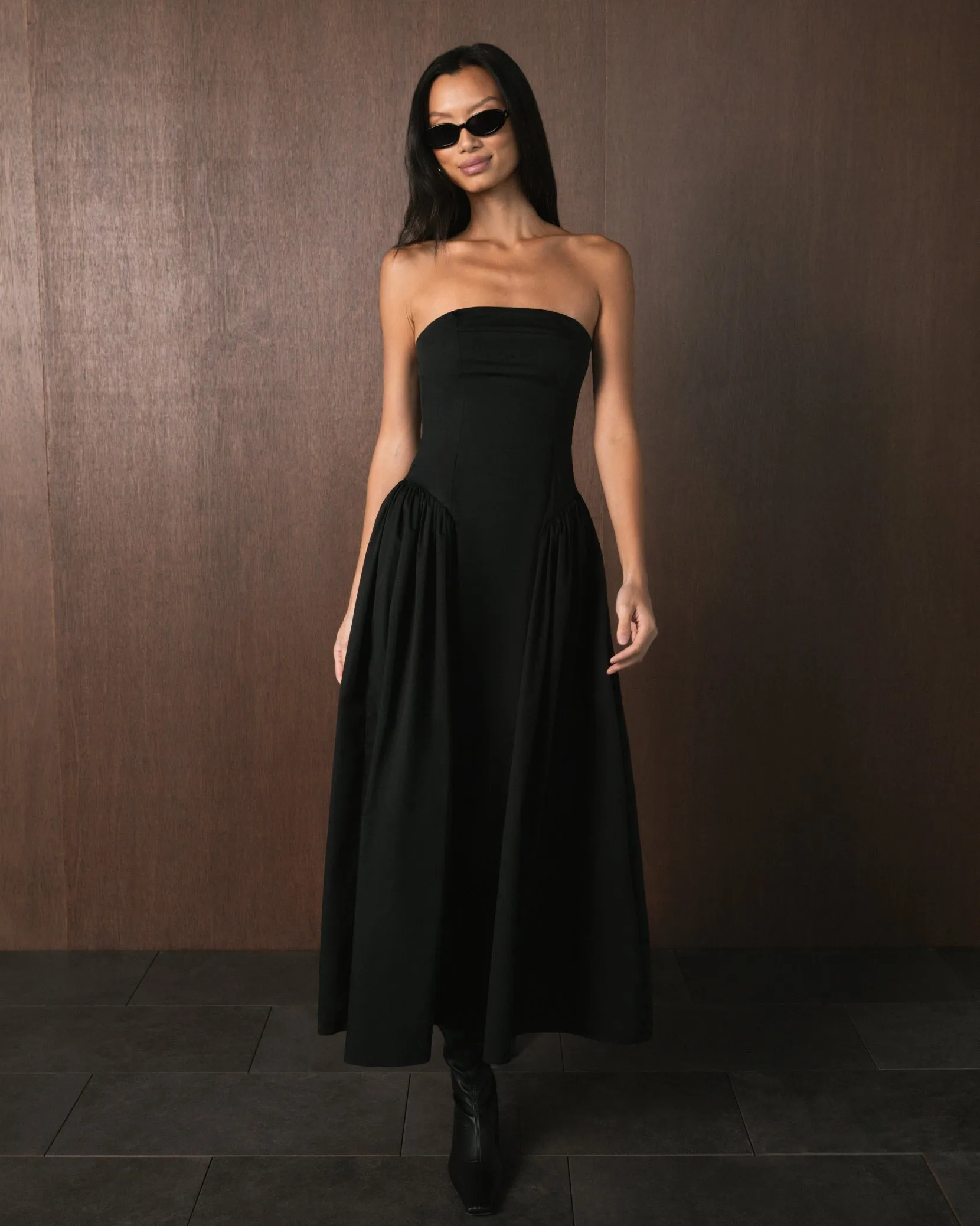 Strapless Corset Ruched Dress sold by WeWoreWhat product image thumbnail 2