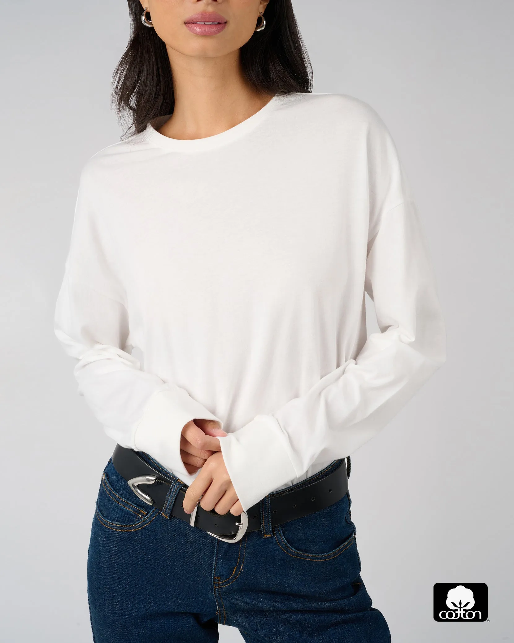 Boxy Long Sleeve Tee sold by WeWoreWhat product image thumbnail 5