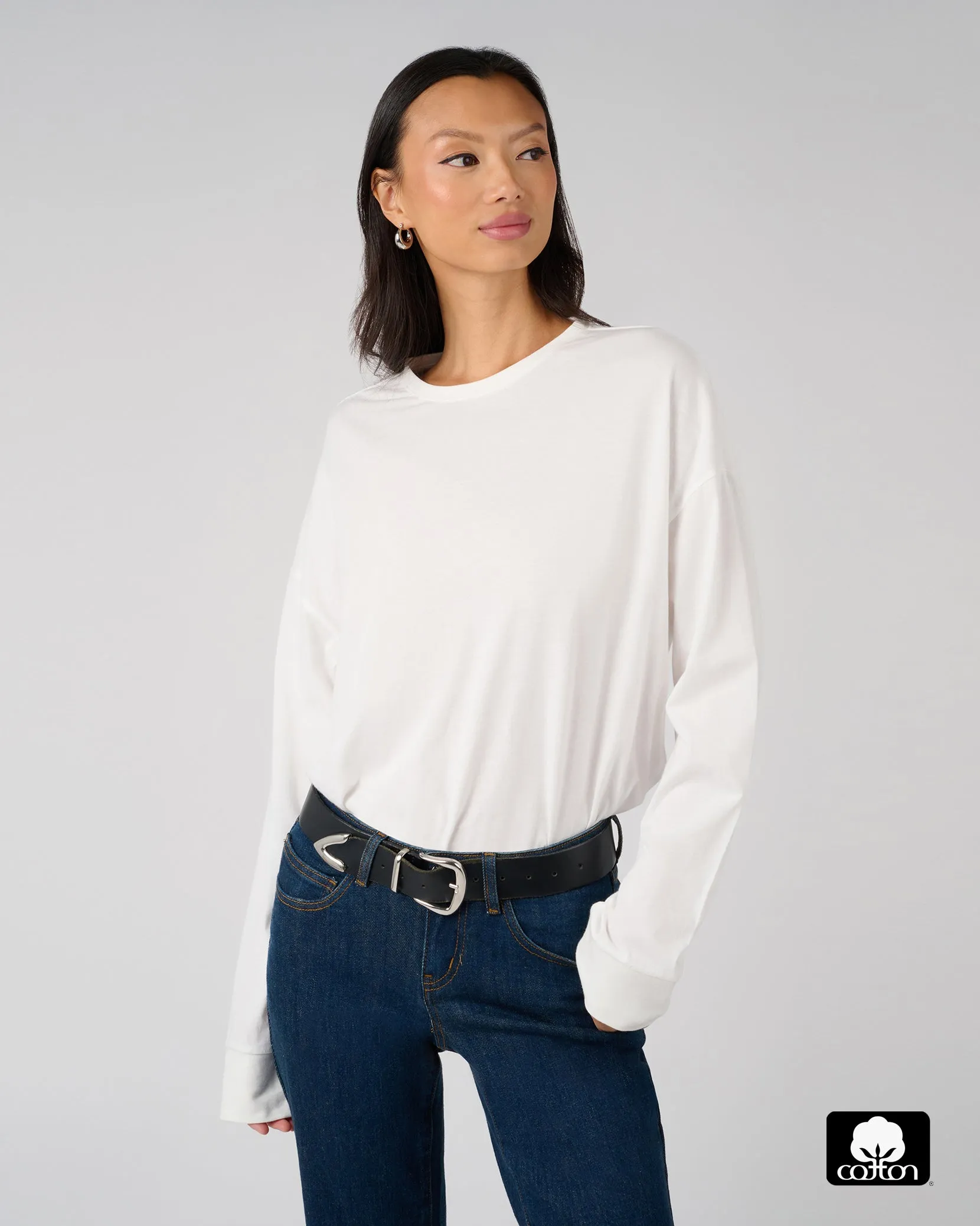 Boxy Long Sleeve Tee sold by WeWoreWhat