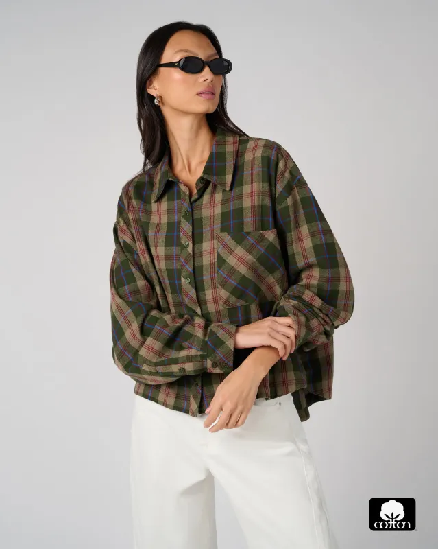 Boxy Boyfriend Overshirt sold by WeWoreWhat