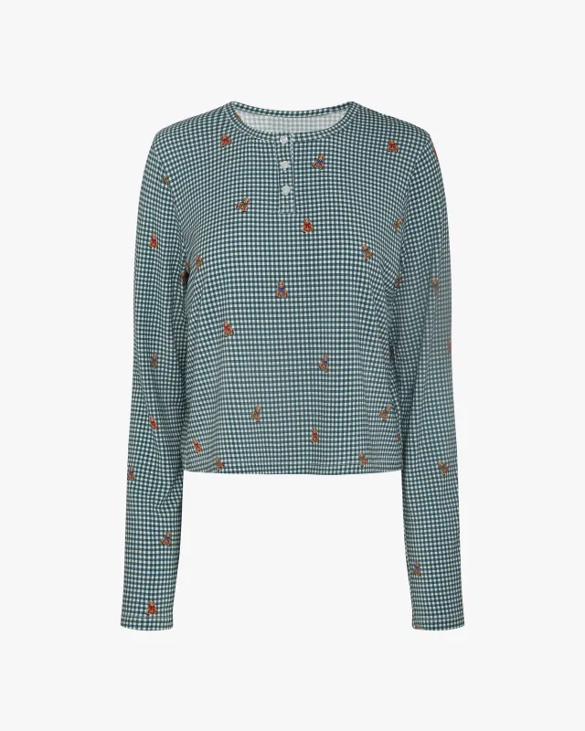 Boxy Henley Top sold by WeWoreWhat