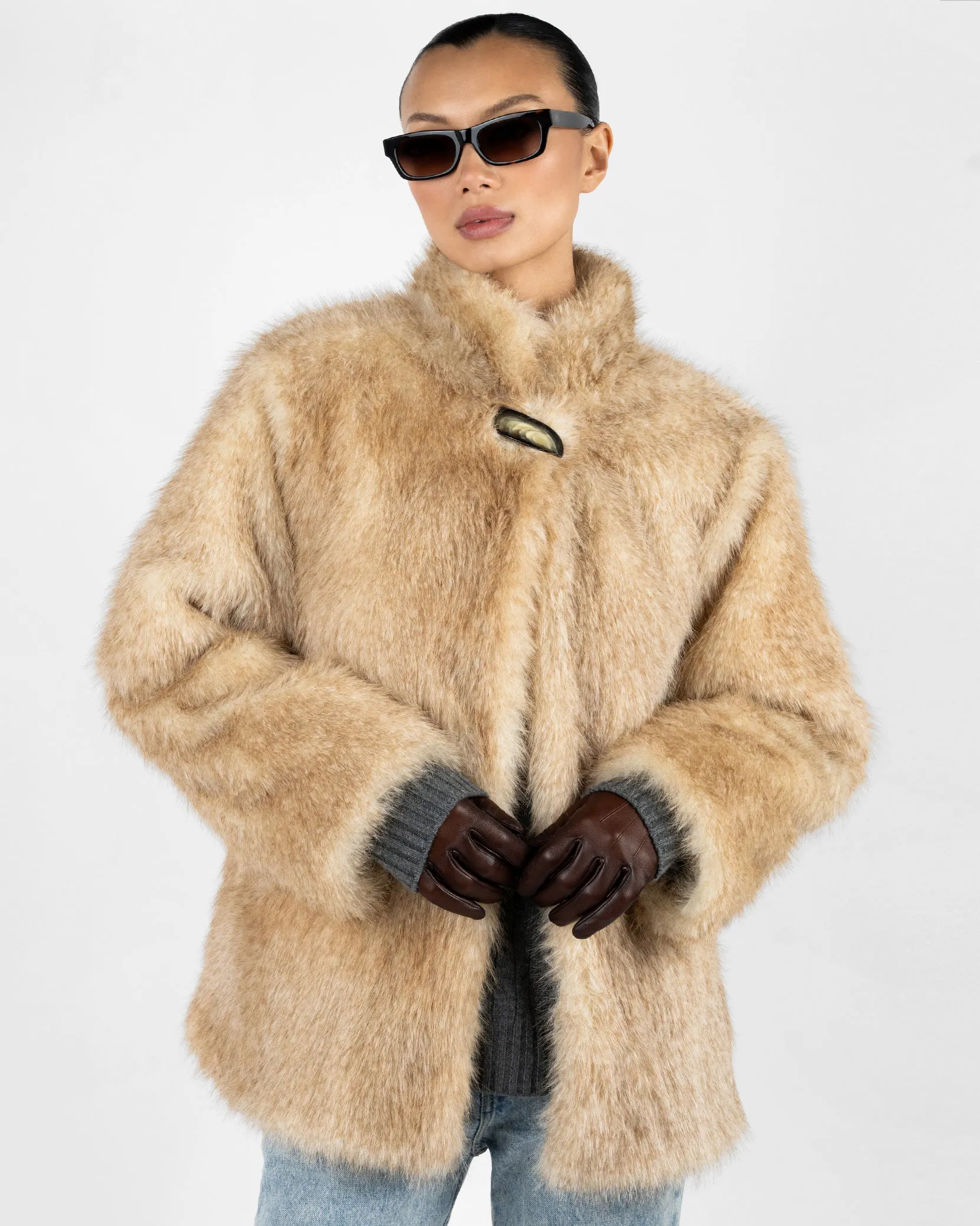Faux Fur Jacket sold by WeWoreWhat product image thumbnail 2