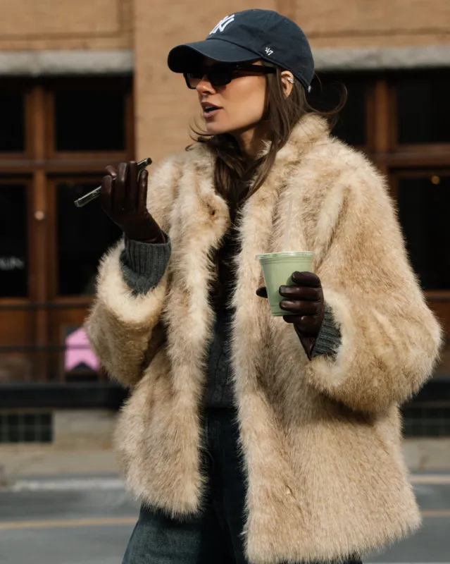 Faux Fur Jacket sold by WeWoreWhat