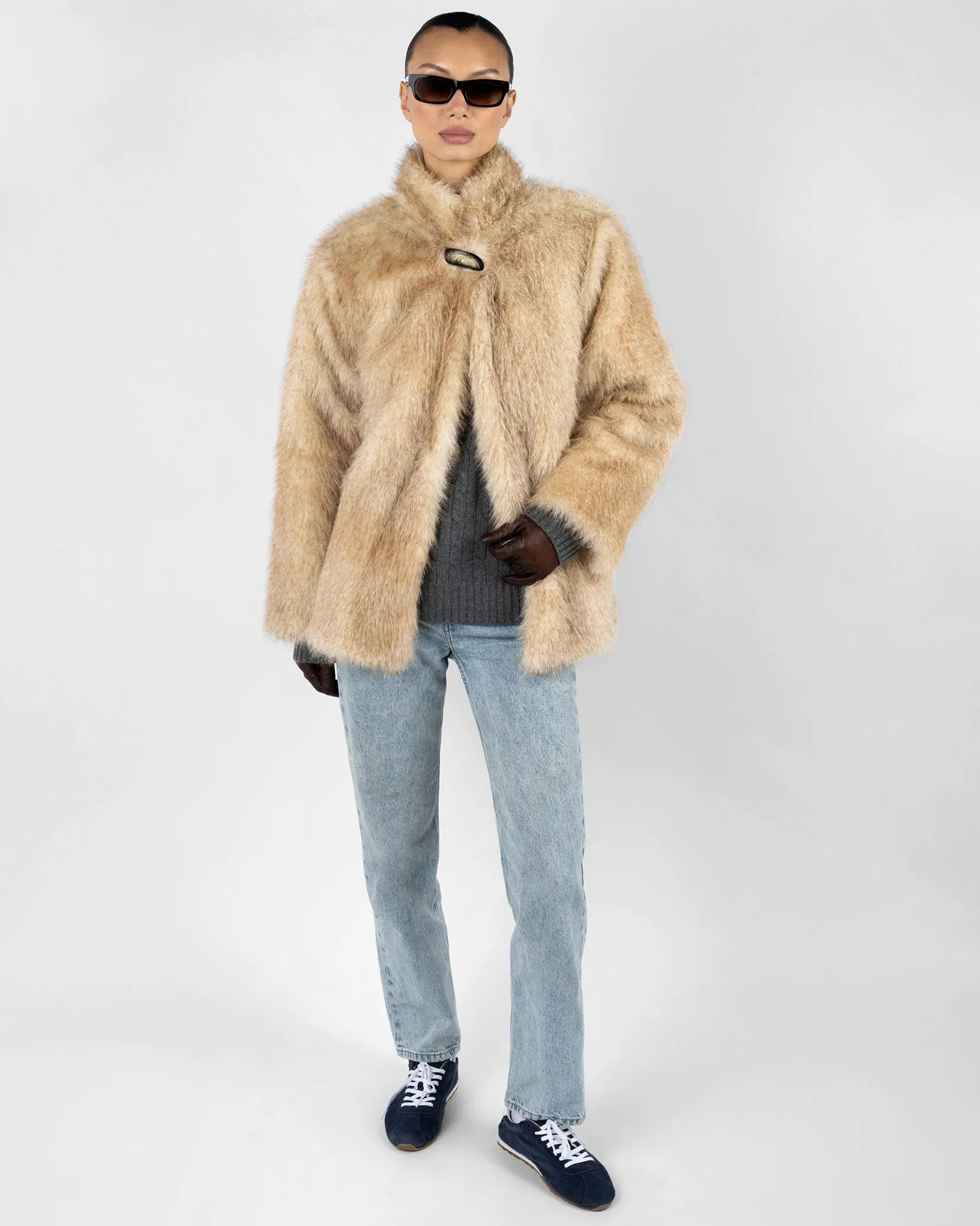 Faux Fur Jacket sold by WeWoreWhat product image thumbnail 4