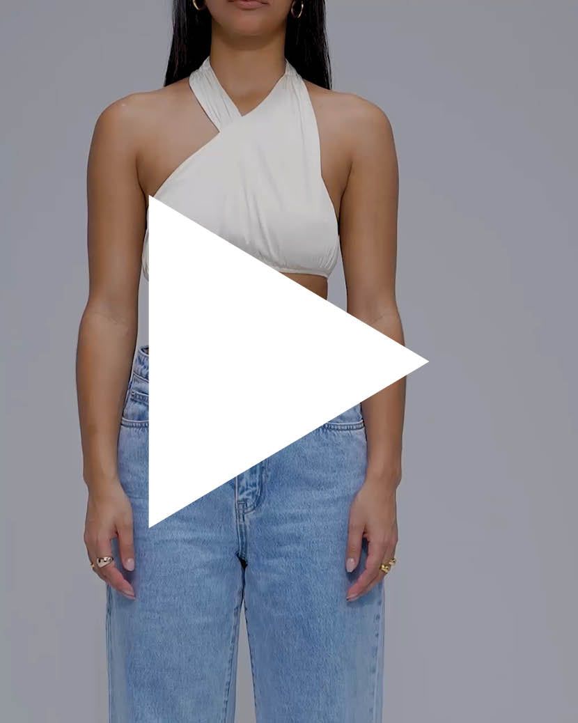 High Neck Stretch Charmeuse Halter Top sold by WeWoreWhat product image thumbnail 8