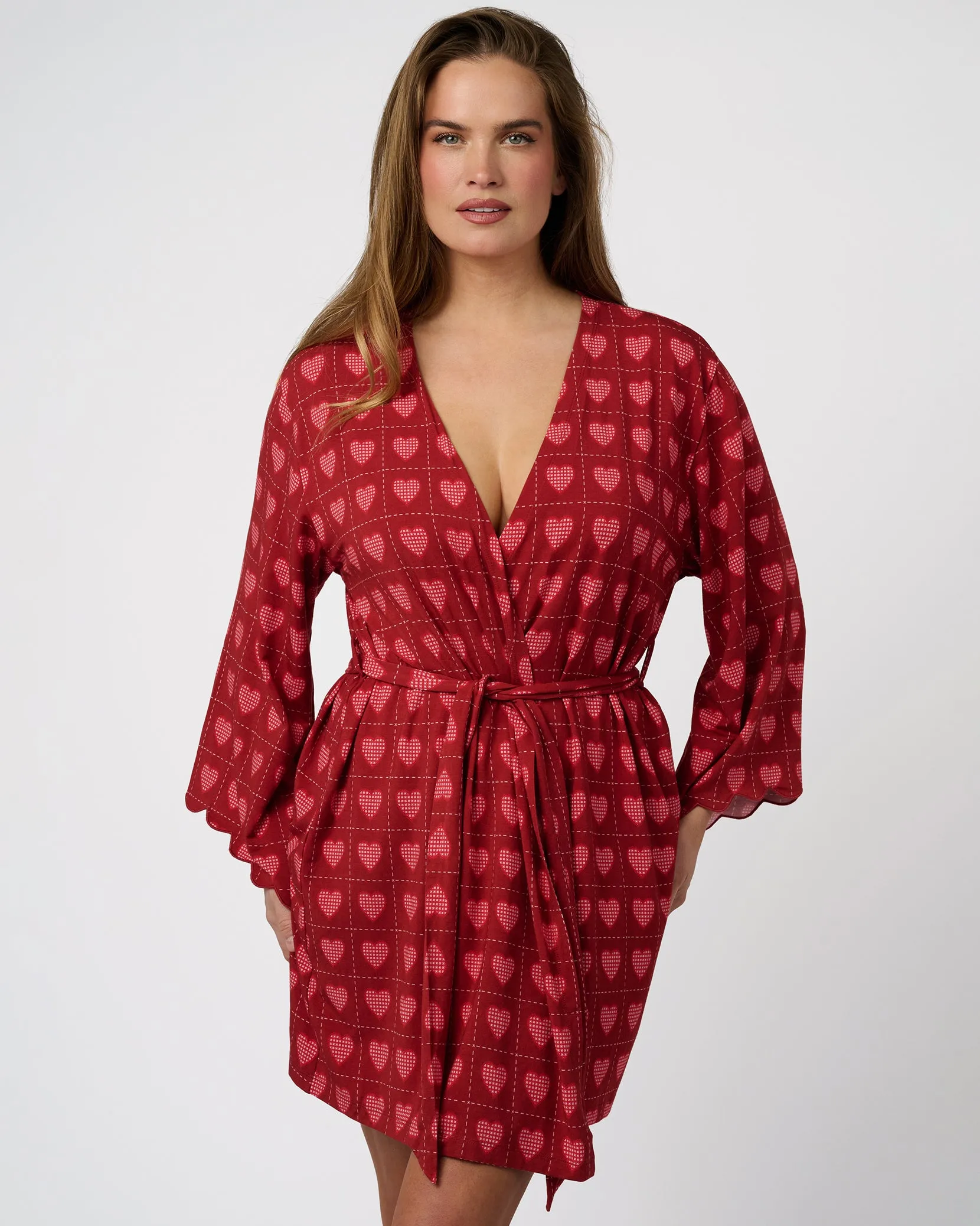 Scallop Sleeve Robe sold by WeWoreWhat product image thumbnail 2