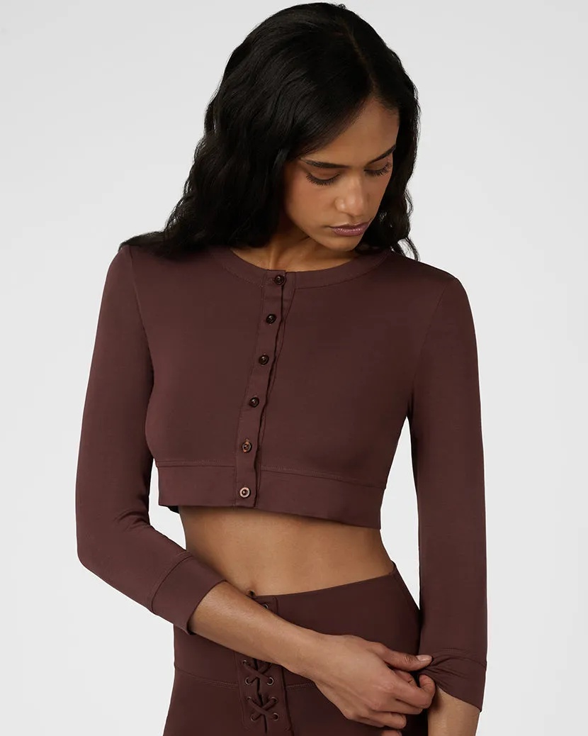 Cropped Button Up Cardigan sold by WeWoreWhat product image thumbnail 2