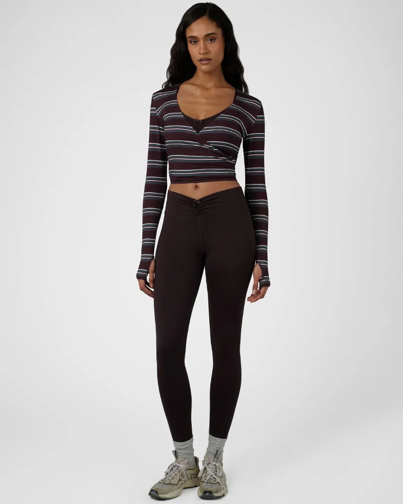 Long Sleeve Wrap Top sold by WeWoreWhat product image thumbnail 5
