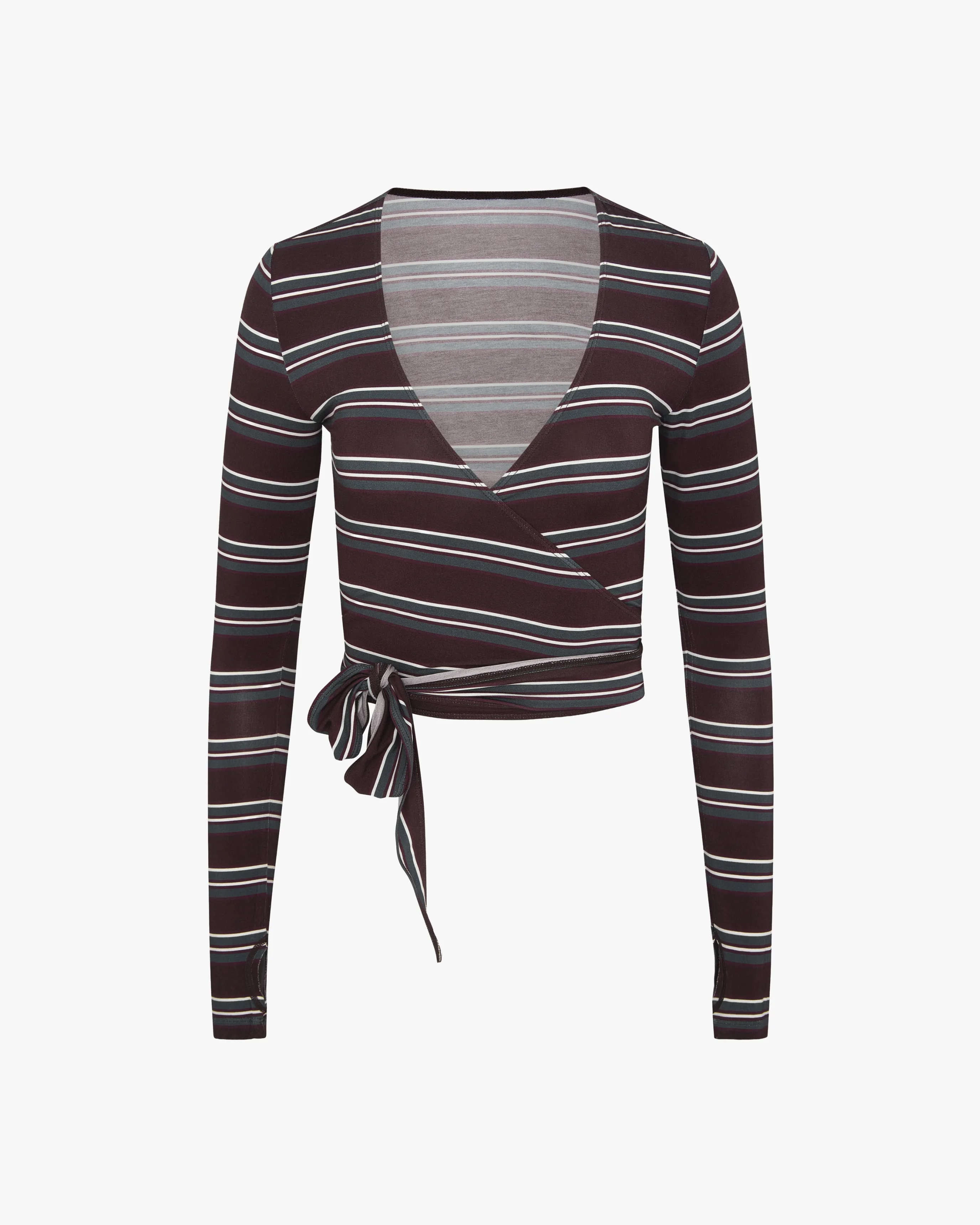 Long Sleeve Wrap Top sold by WeWoreWhat product image thumbnail 3