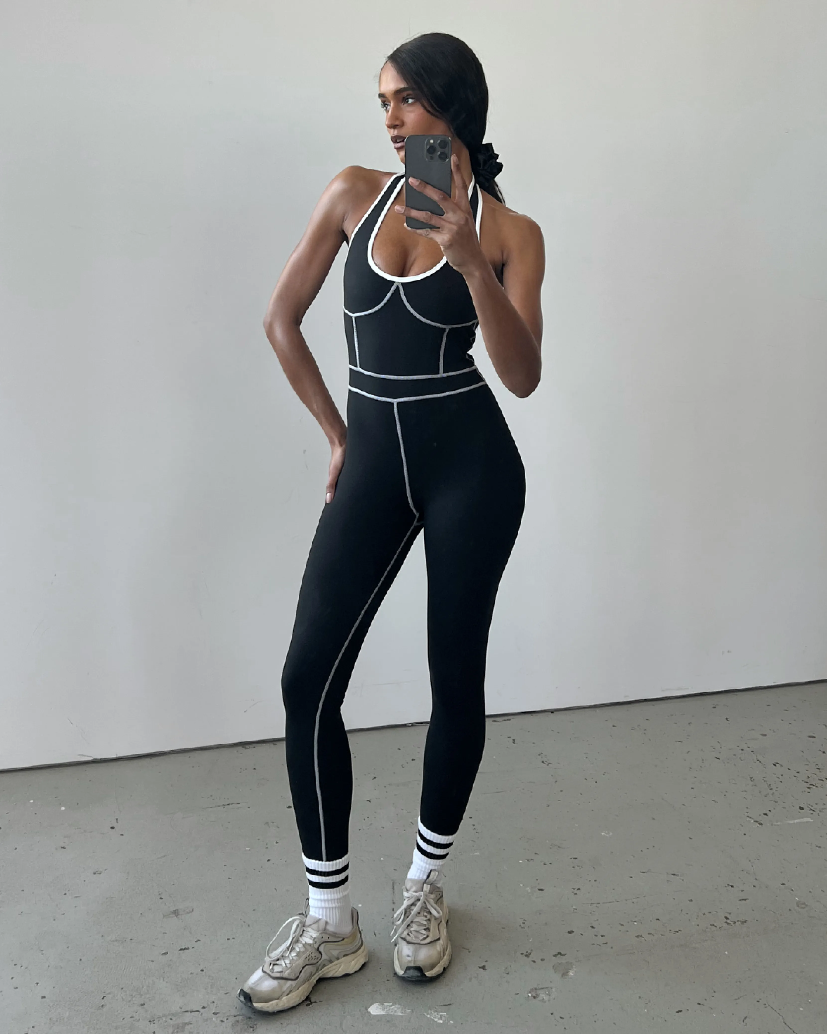 Legging Scoop Romper sold by WeWoreWhat product image thumbnail 5