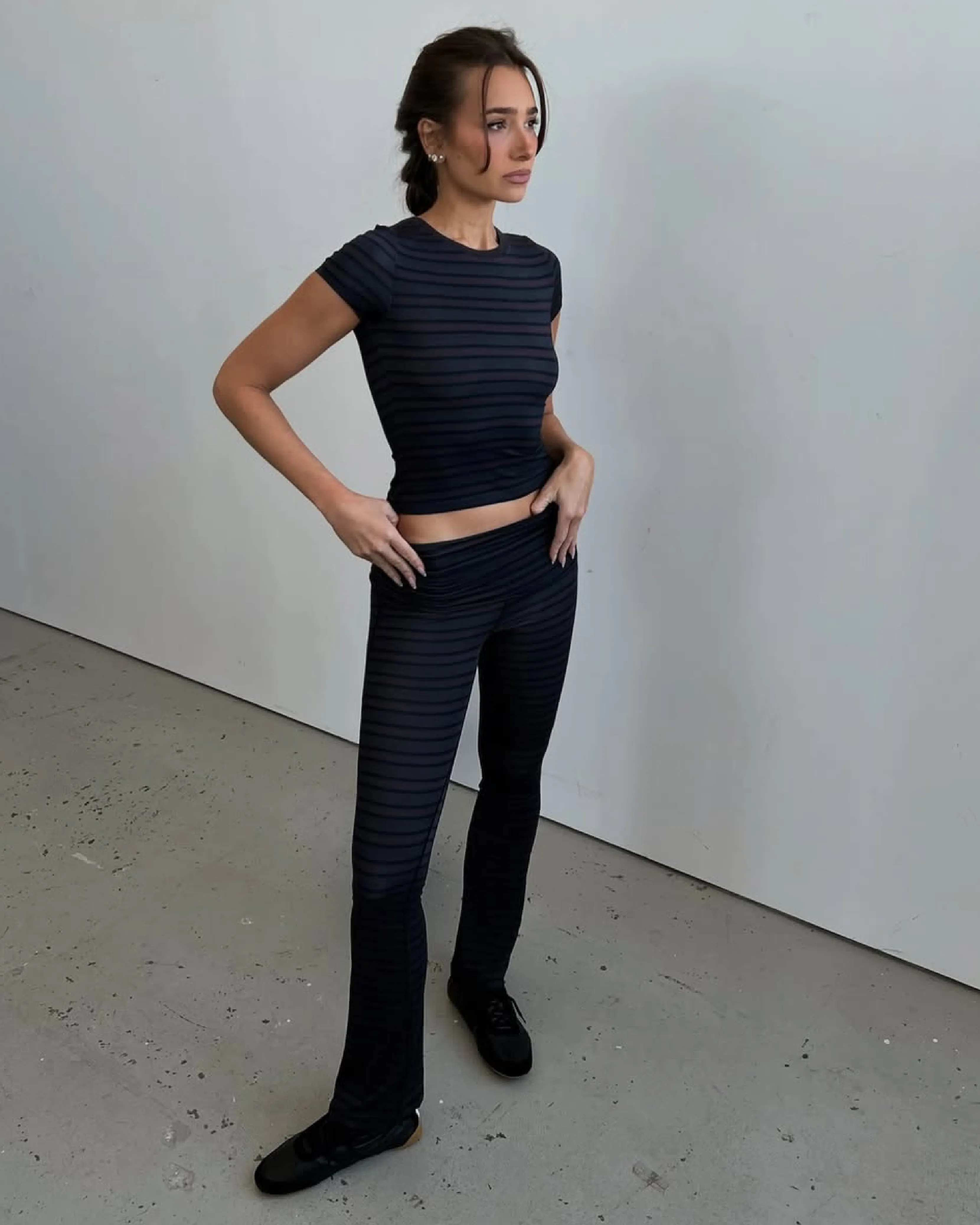 Fold Over Flare Legging sold by WeWoreWhat product image thumbnail 2