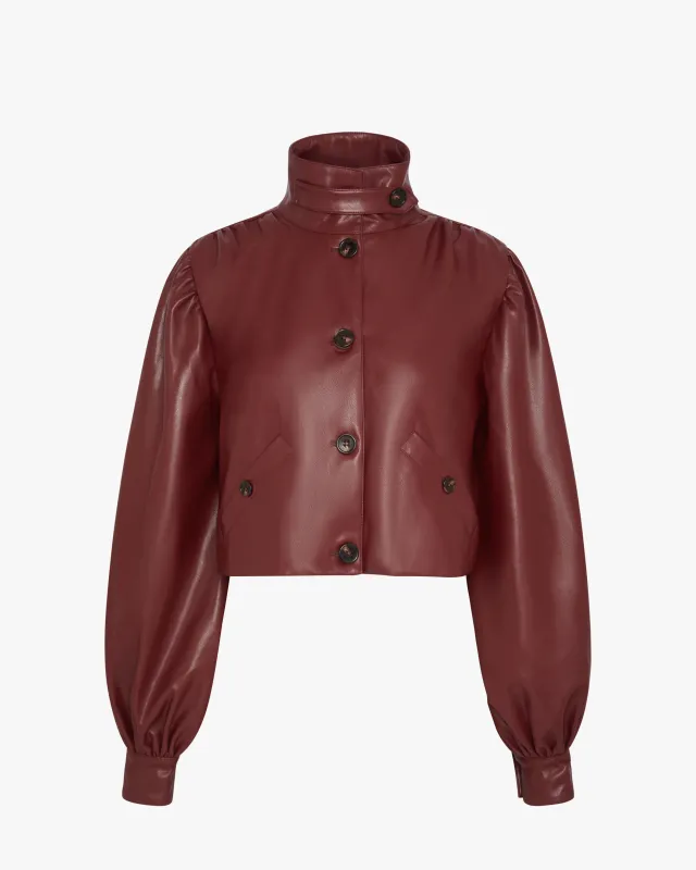 Balloon Sleeve Stand Collar Jacket made by WeWoreWhat