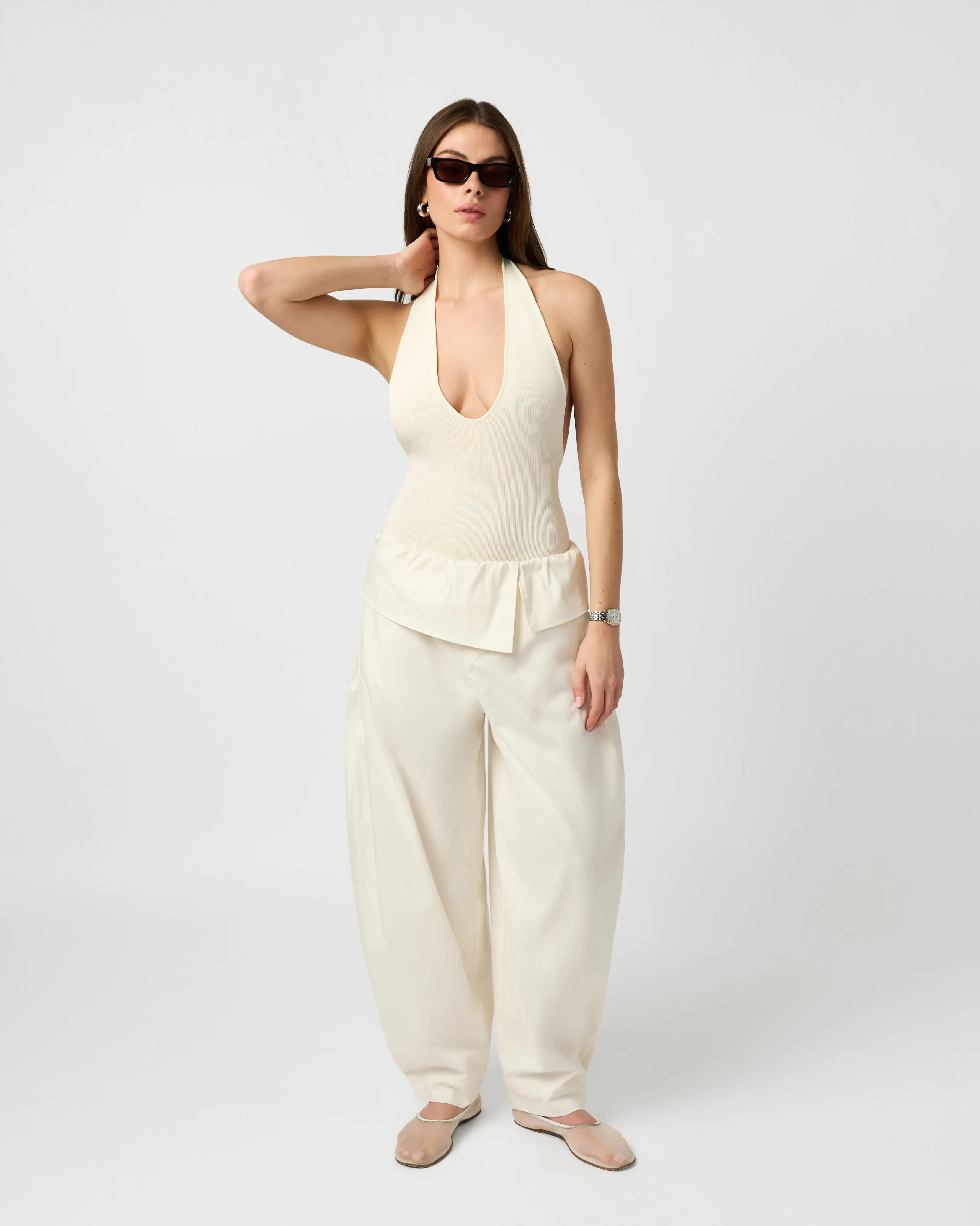 Pull On Fold Over Pant sold by WeWoreWhat product image thumbnail 4