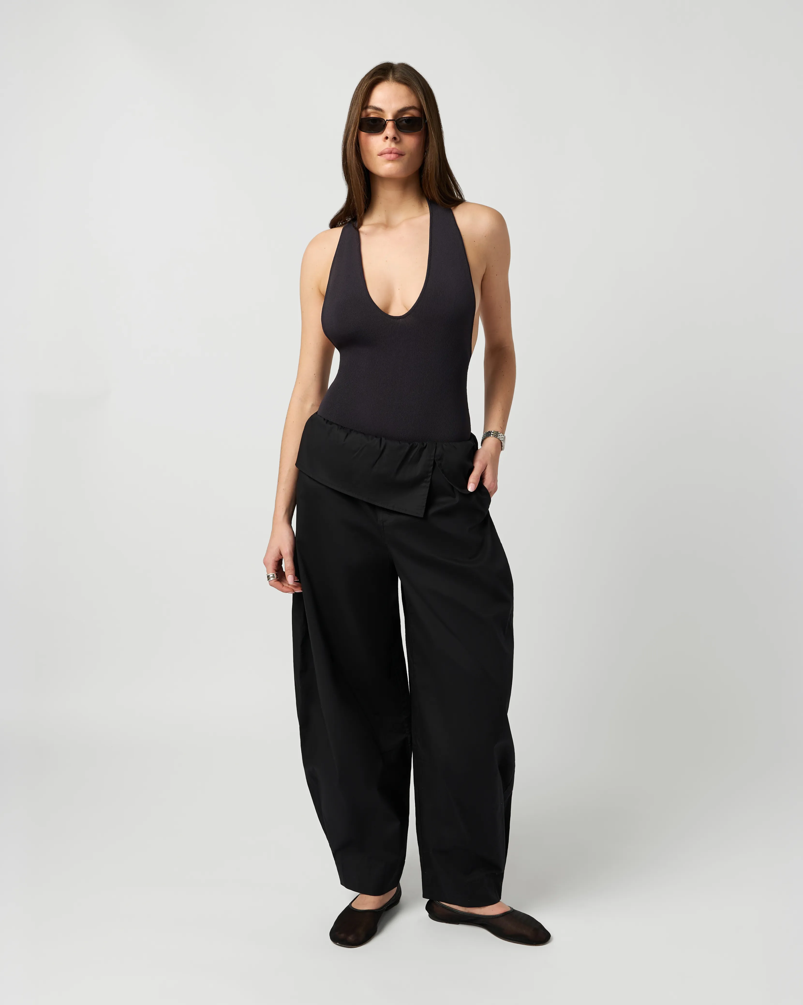 Pull On Fold Over Pant sold by WeWoreWhat product image thumbnail 4