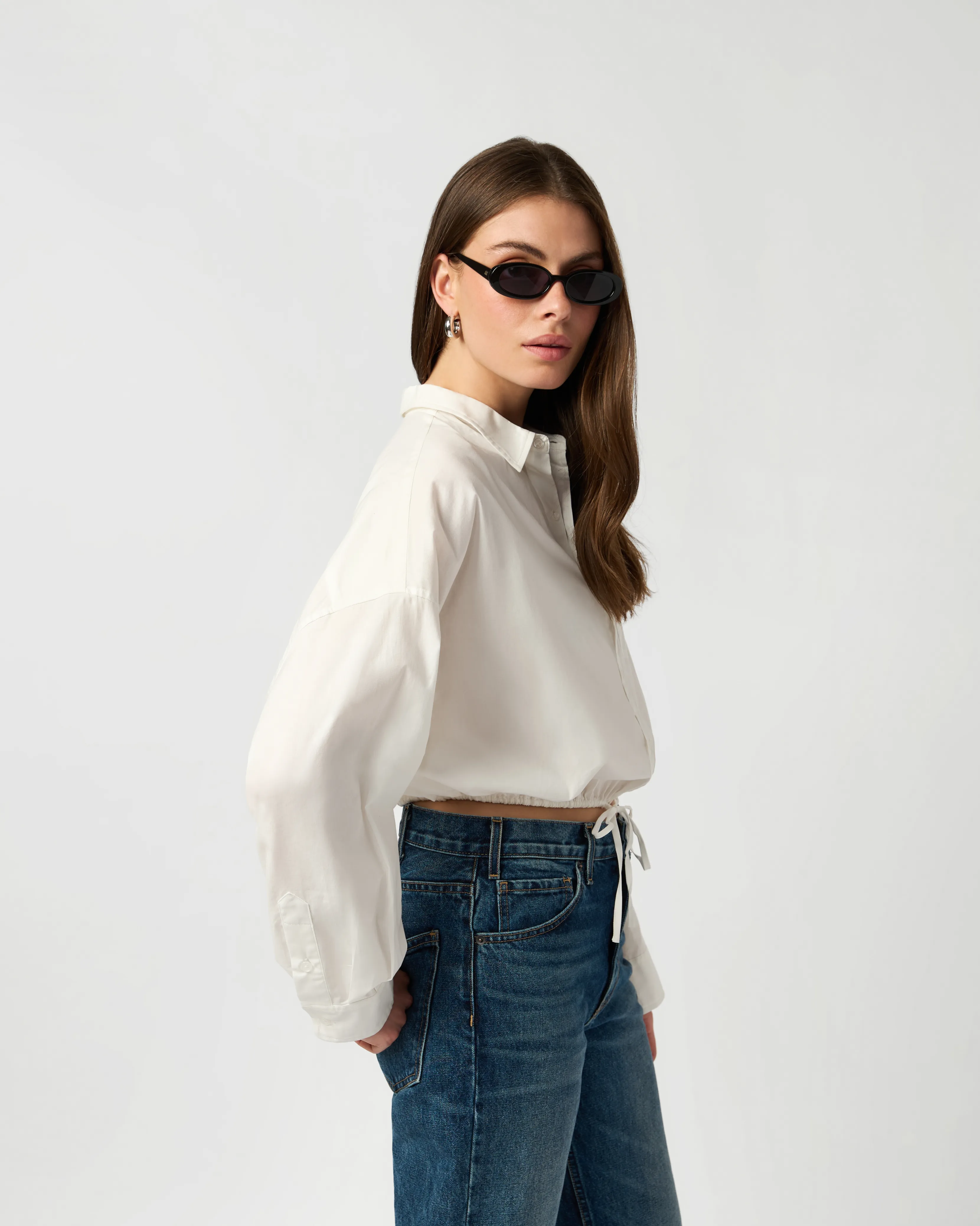 Bubble Button Up Poplin Shirt sold by WeWoreWhat product image thumbnail 4