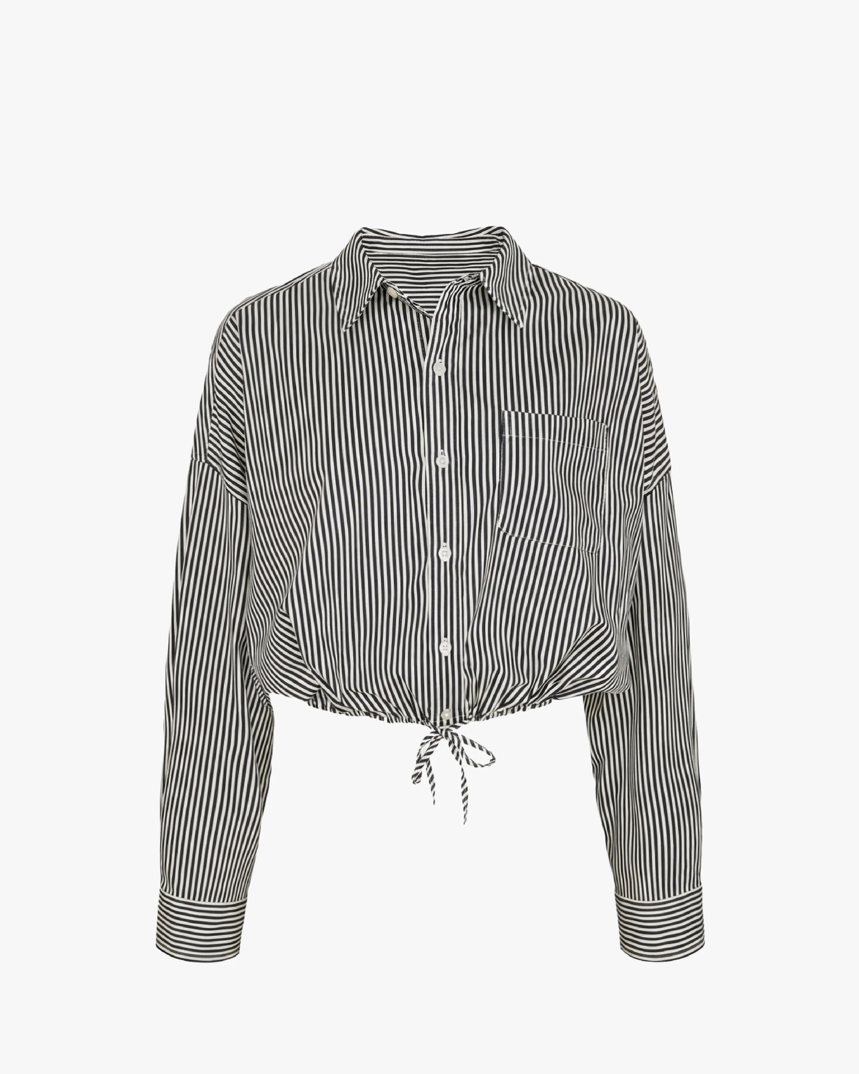 Striped Bubble Button Up Poplin Shirt sold by WeWoreWhat product image thumbnail 2
