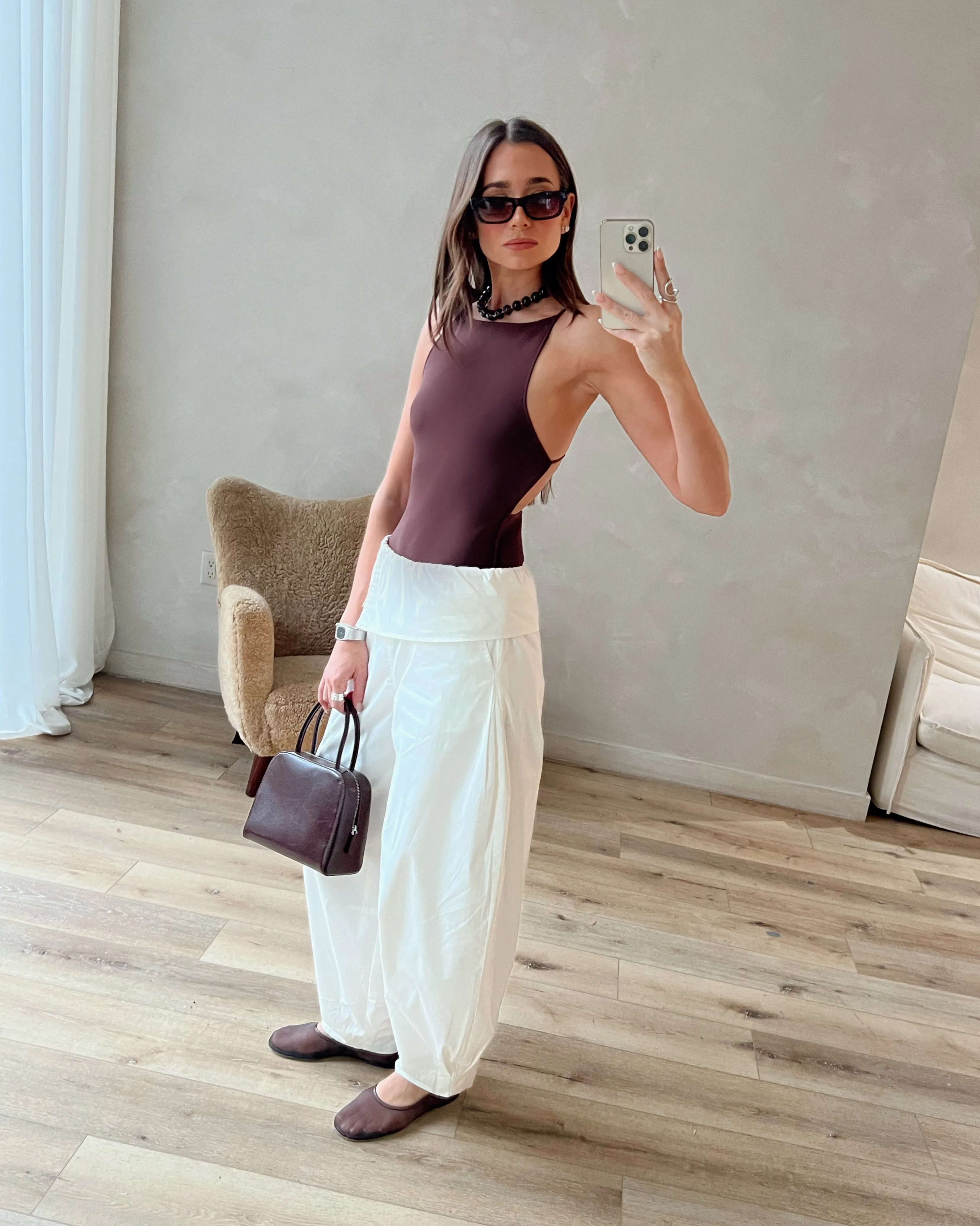 High Neck Bodysuit sold by WeWoreWhat product image thumbnail 4