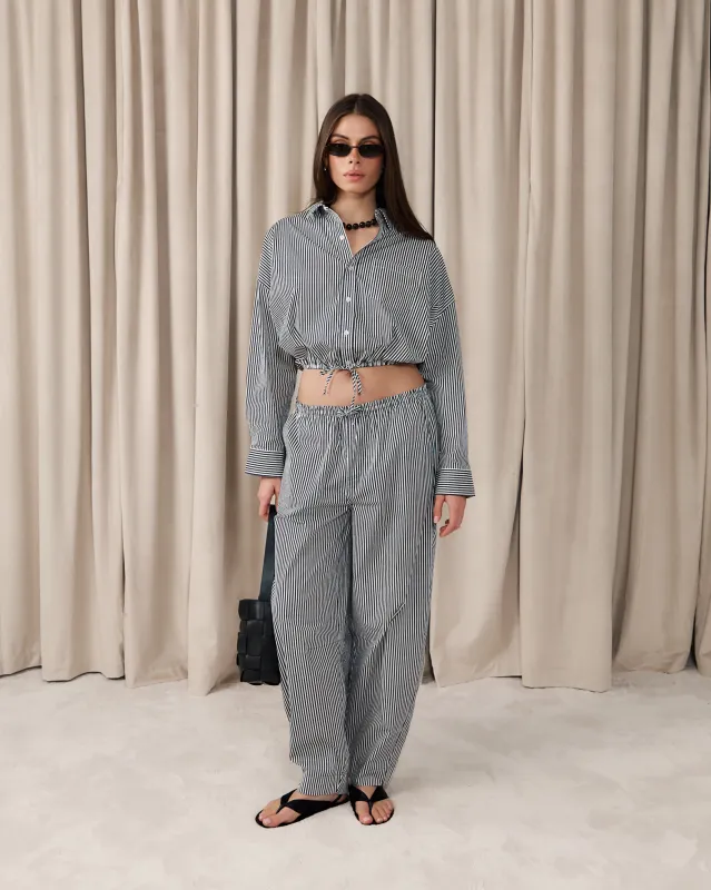 Striped Pull On Balloon Pant made by WeWoreWhat