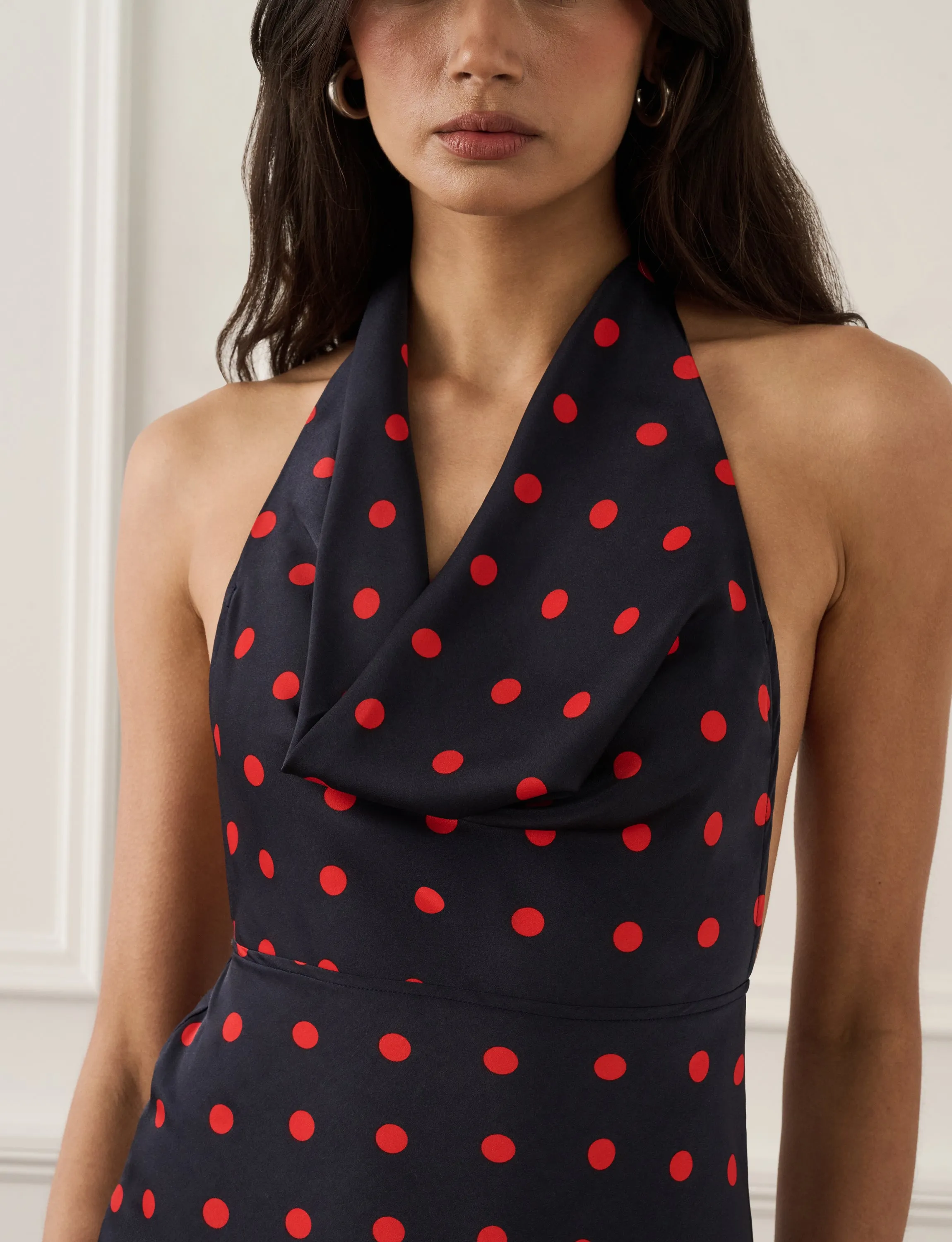 Cowl Halter Maxi Dress sold by WeWoreWhat product image thumbnail 4