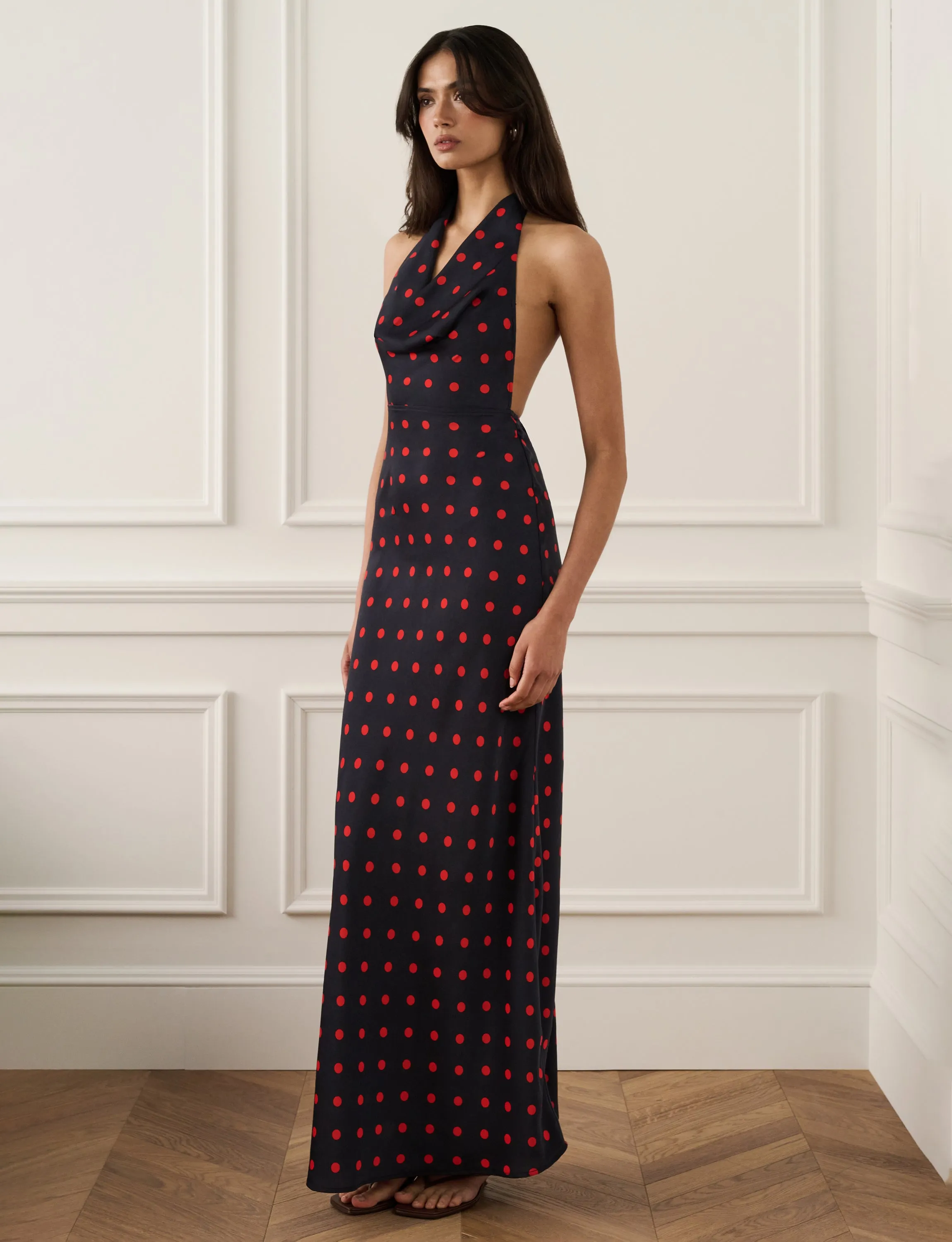 Cowl Halter Maxi Dress sold by WeWoreWhat product image thumbnail 2