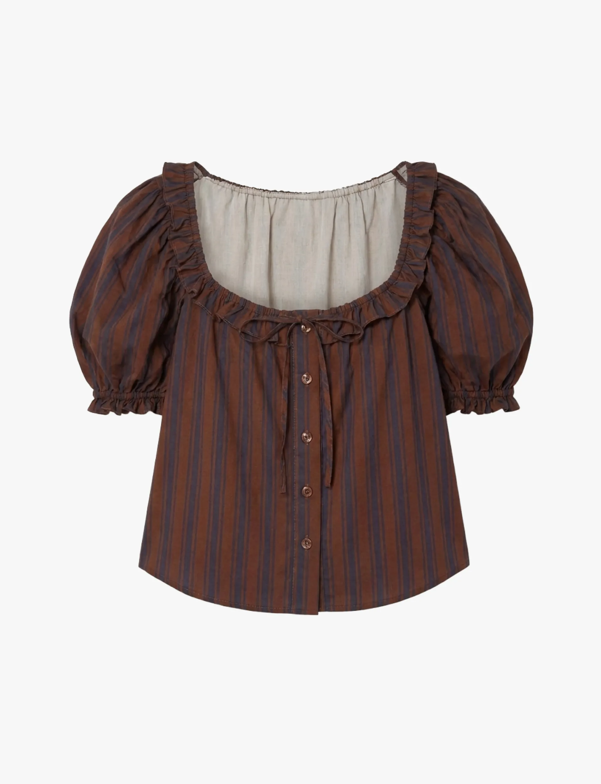 Puff Sleeve Button Up Top sold by WeWoreWhat product image thumbnail 3