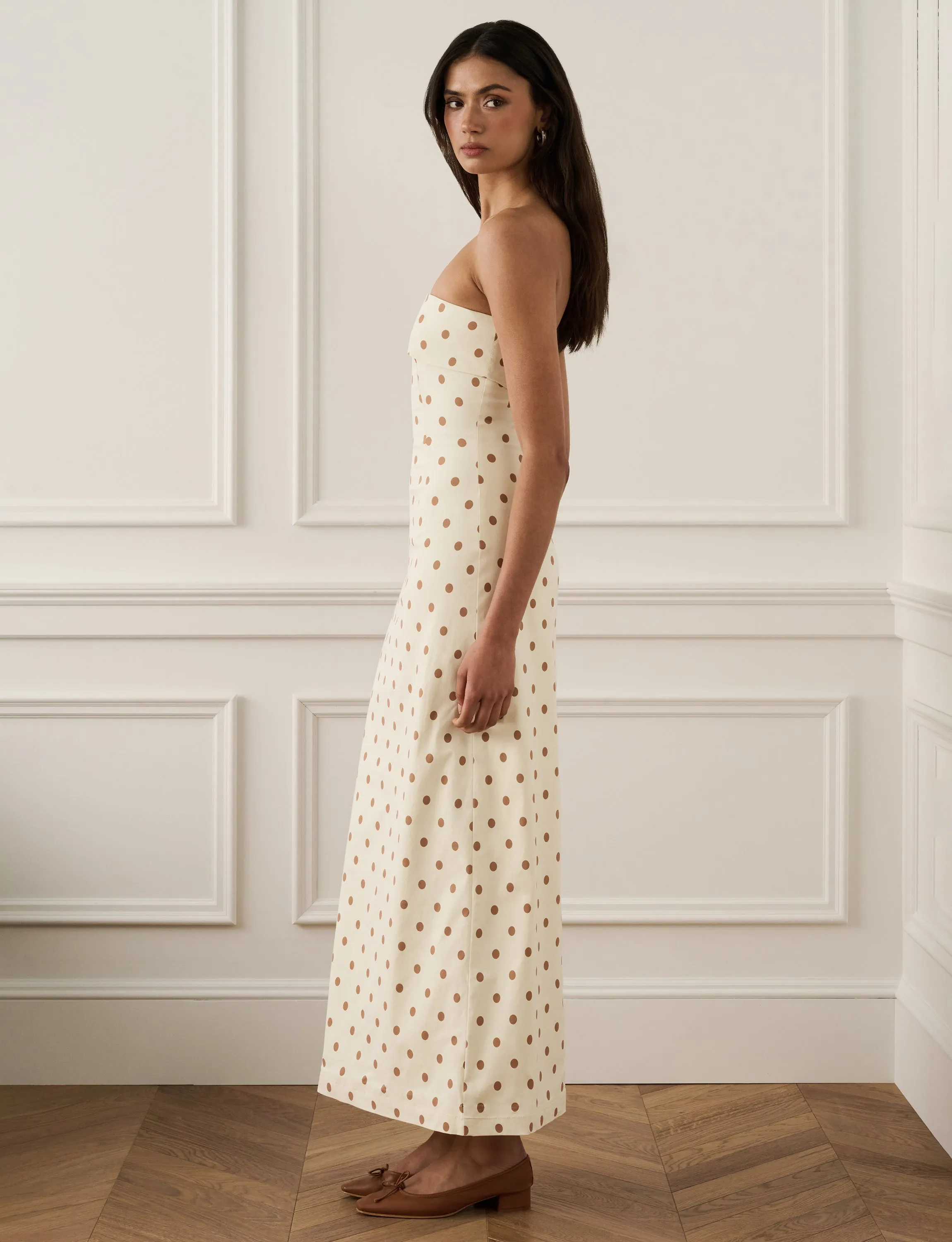 Strapless Foldover Midi Dress sold by WeWoreWhat product image thumbnail 4