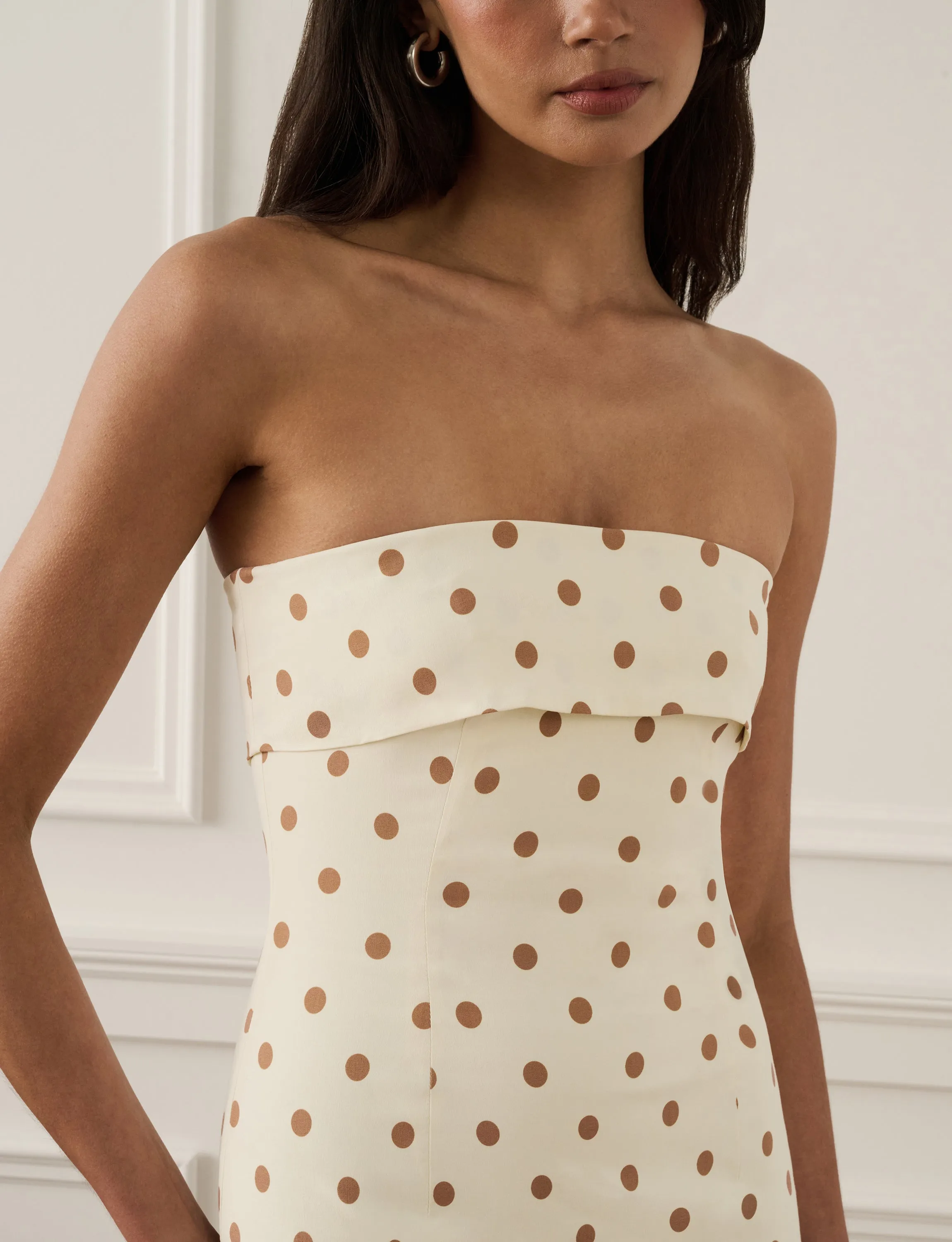 Strapless Foldover Midi Dress sold by WeWoreWhat product image thumbnail 5