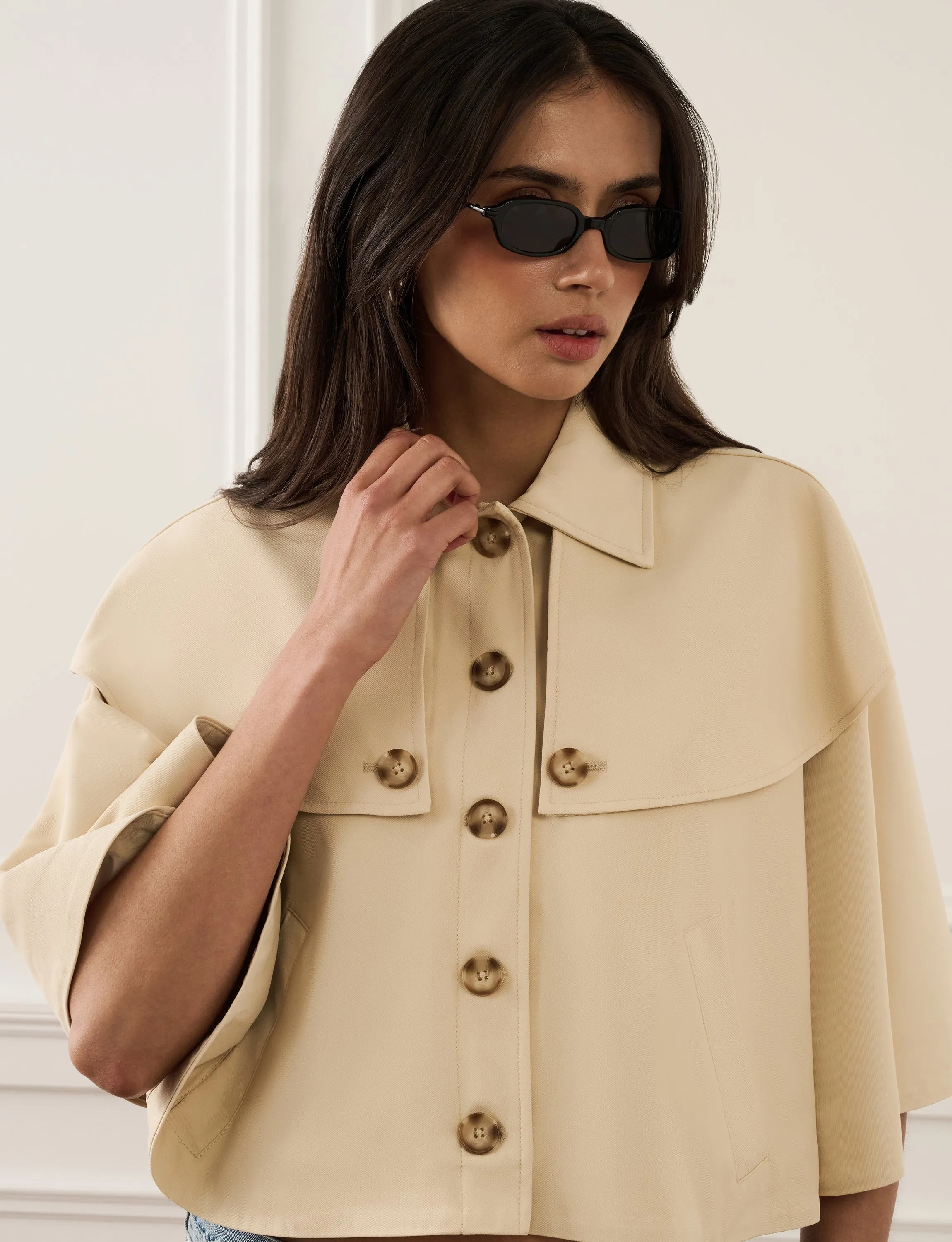 Cape Trench Jacket sold by WeWoreWhat product image thumbnail 4