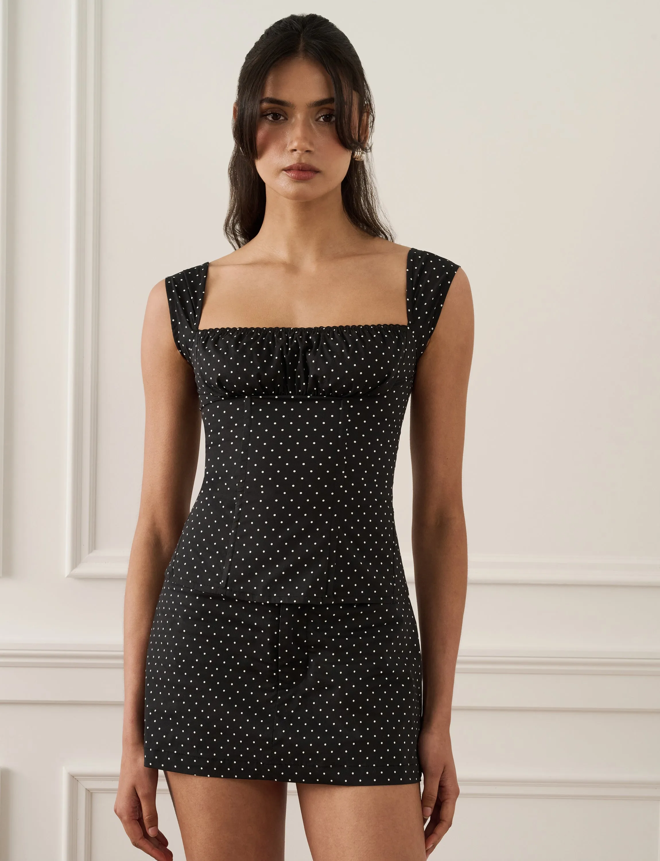Cap Sleeve Ruched Cup Corset sold by WeWoreWhat product image thumbnail 3