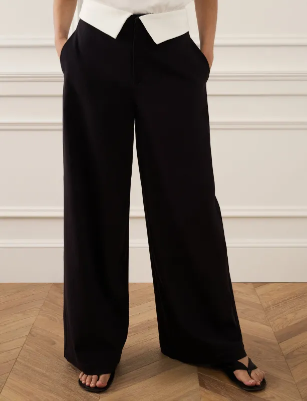 Fold-Over Waist Trouser made by WeWoreWhat