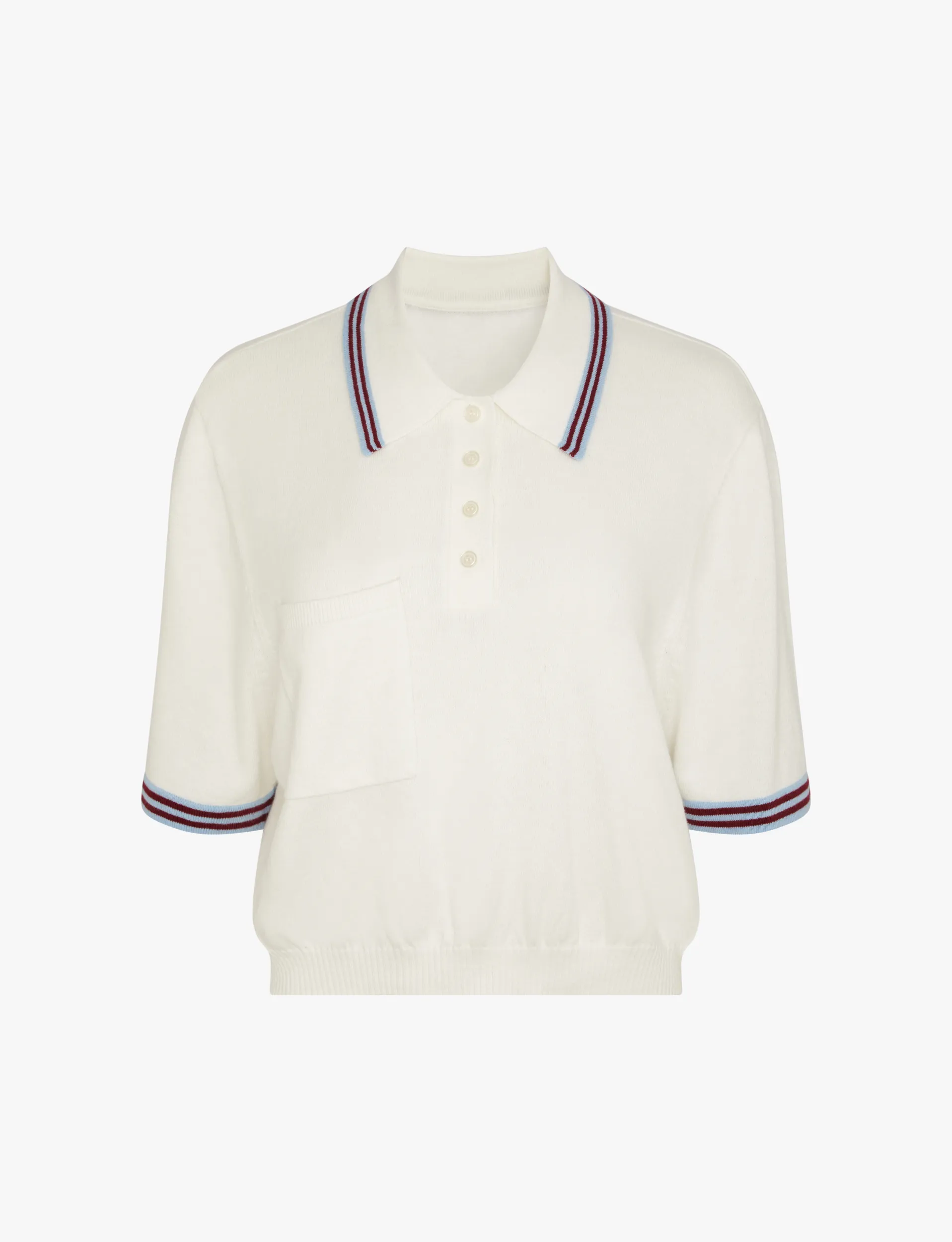 Striped Henley Polo sold by WeWoreWhat product image thumbnail 2