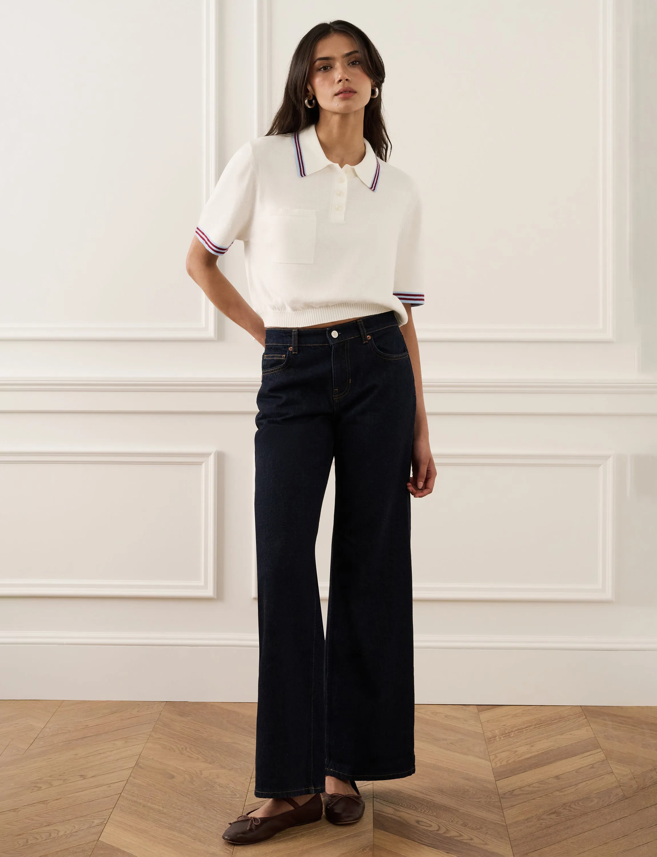 Striped Henley Polo sold by WeWoreWhat product image thumbnail 3