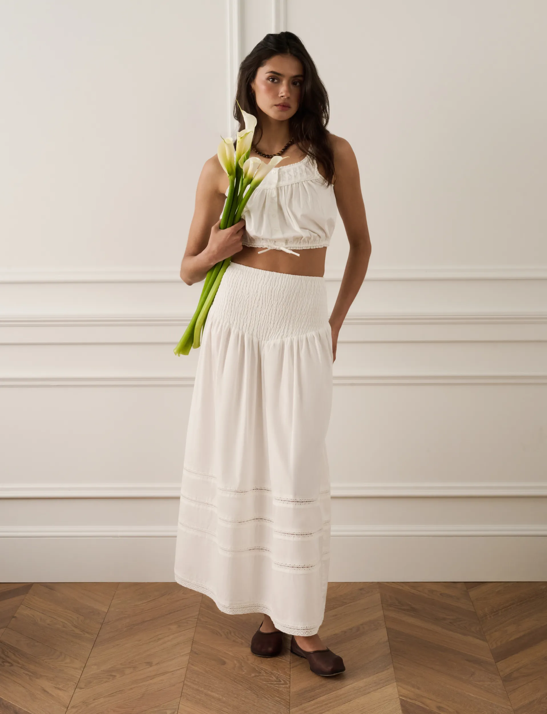 Smocked Maxi Skirt sold by WeWoreWhat product image thumbnail 4