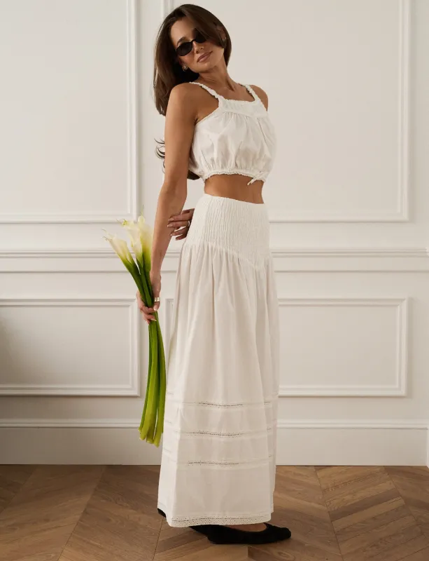 Smocked Maxi Skirt made by WeWoreWhat