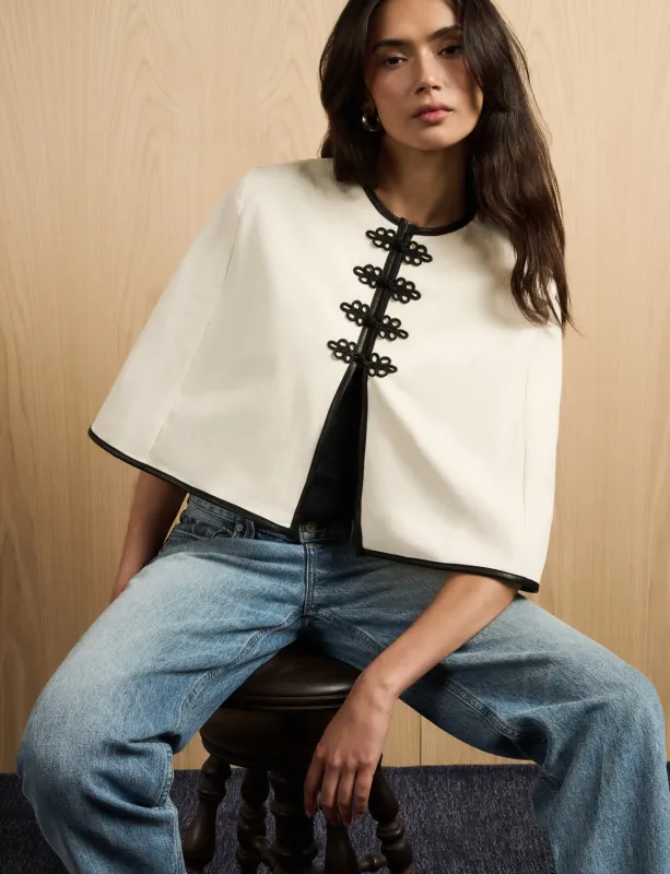 Contrast Cape made by WeWoreWhat