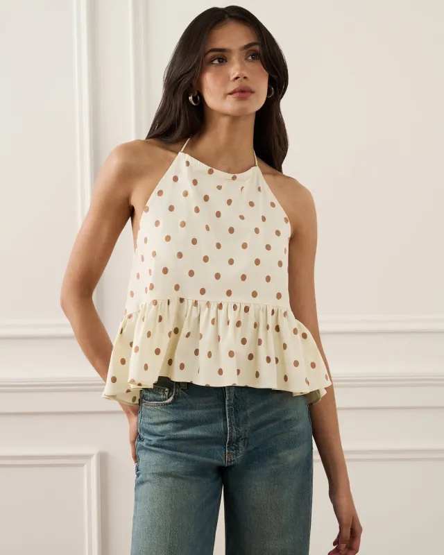 Halter Back Top - Ivory Almond made by WeWoreWhat
