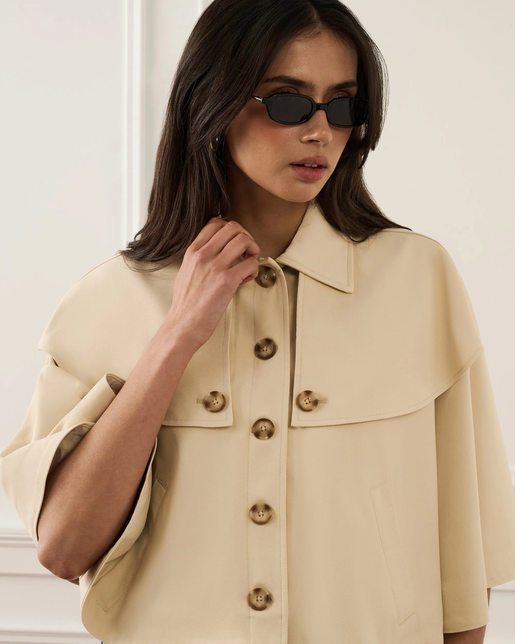 Cape Trench Jacket sold by WeWoreWhat product image thumbnail 4