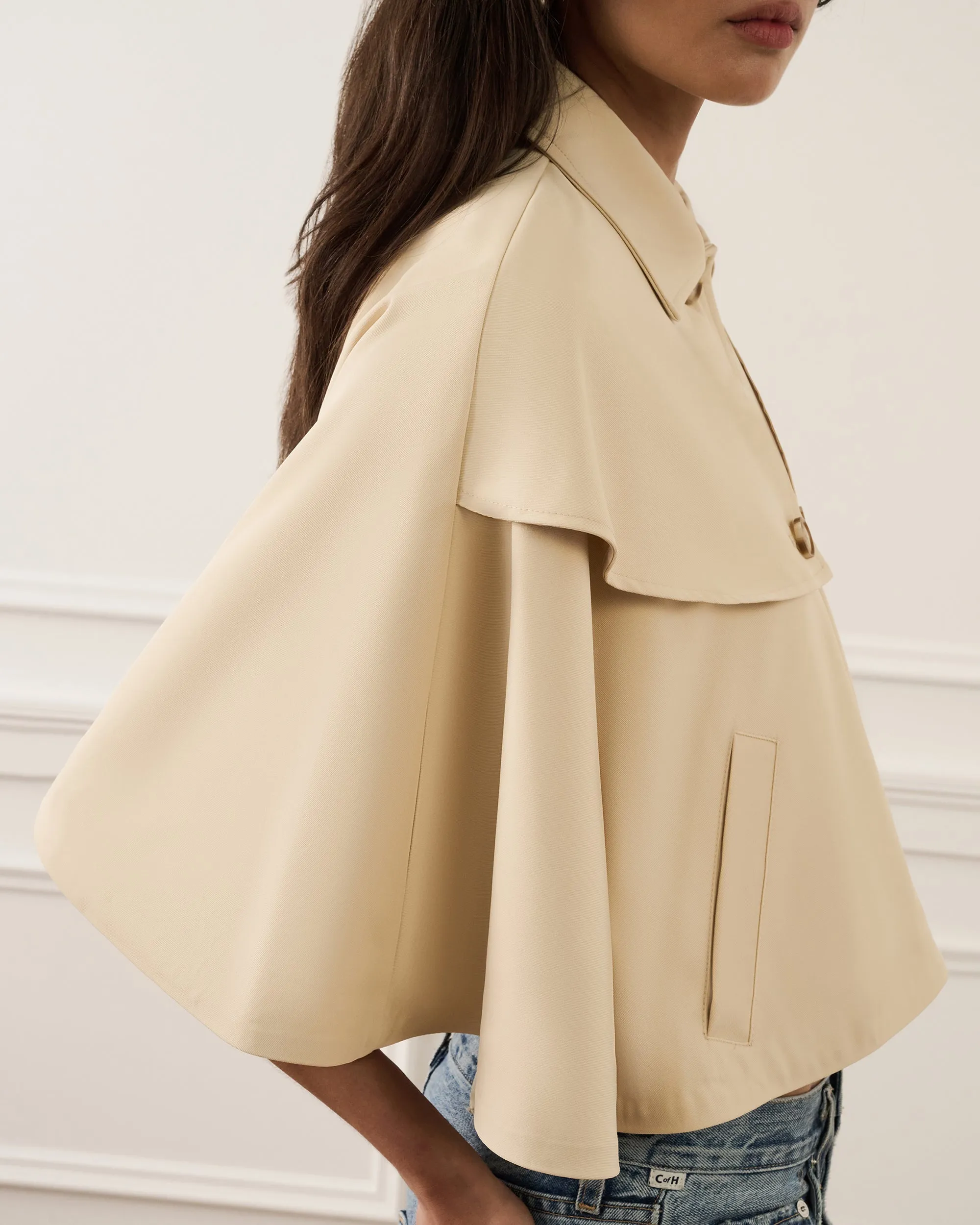 Cape Trench Jacket sold by WeWoreWhat product image thumbnail 5