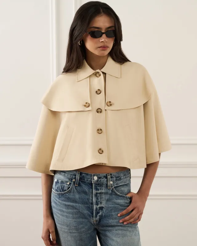 Cape Trench Jacket made by WeWoreWhat
