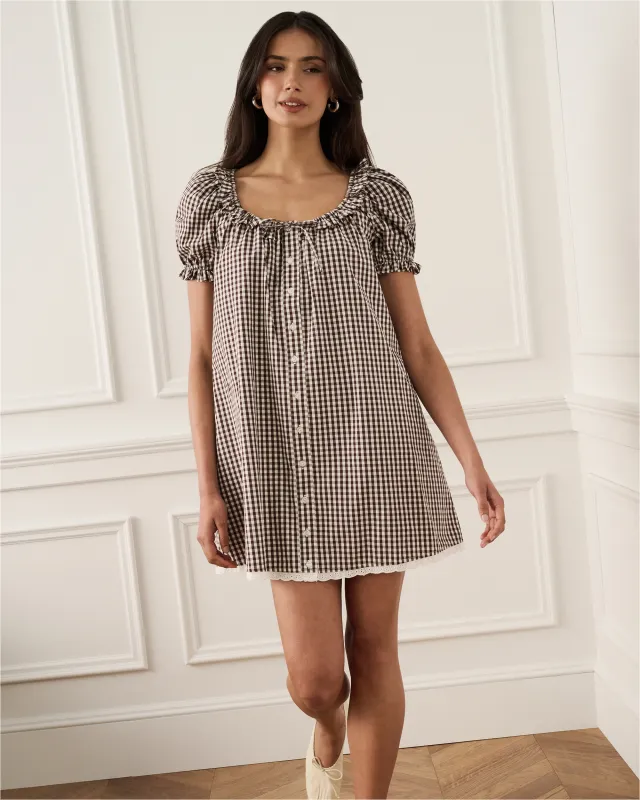 Puff Sleeve Button Up Mini Dress made by WeWoreWhat