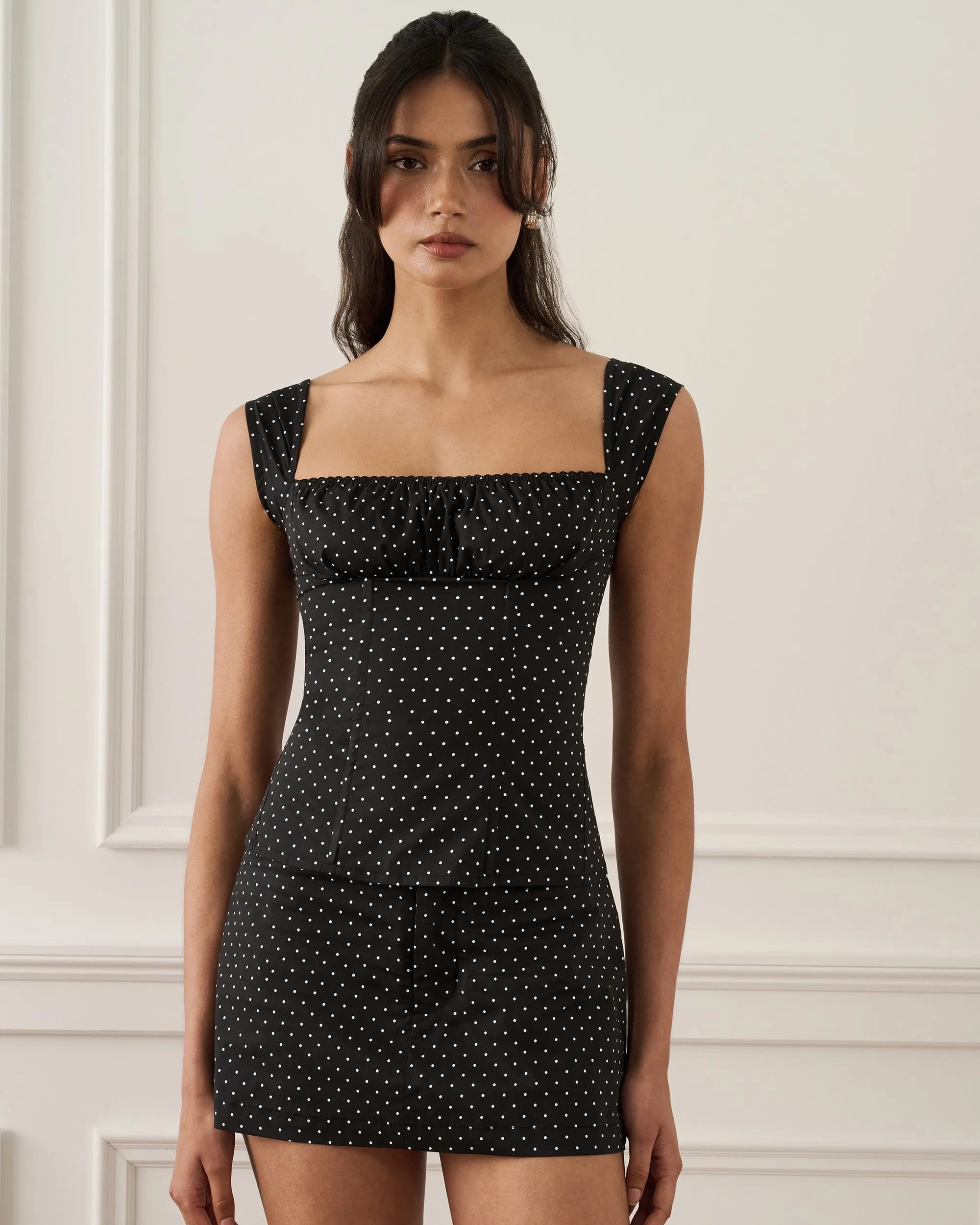 Cap Sleeve Ruched Cup Corset sold by WeWoreWhat product image thumbnail 2