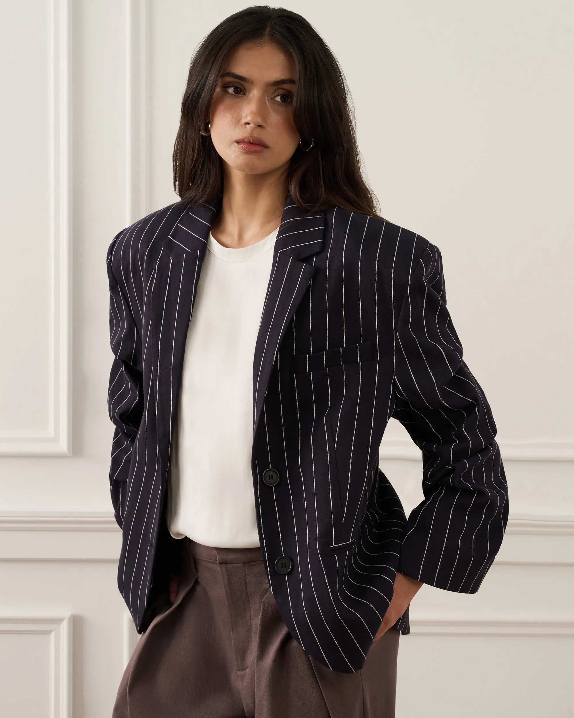 Cinched Sleeve Boxy Blazer sold by WeWoreWhat product image thumbnail 2