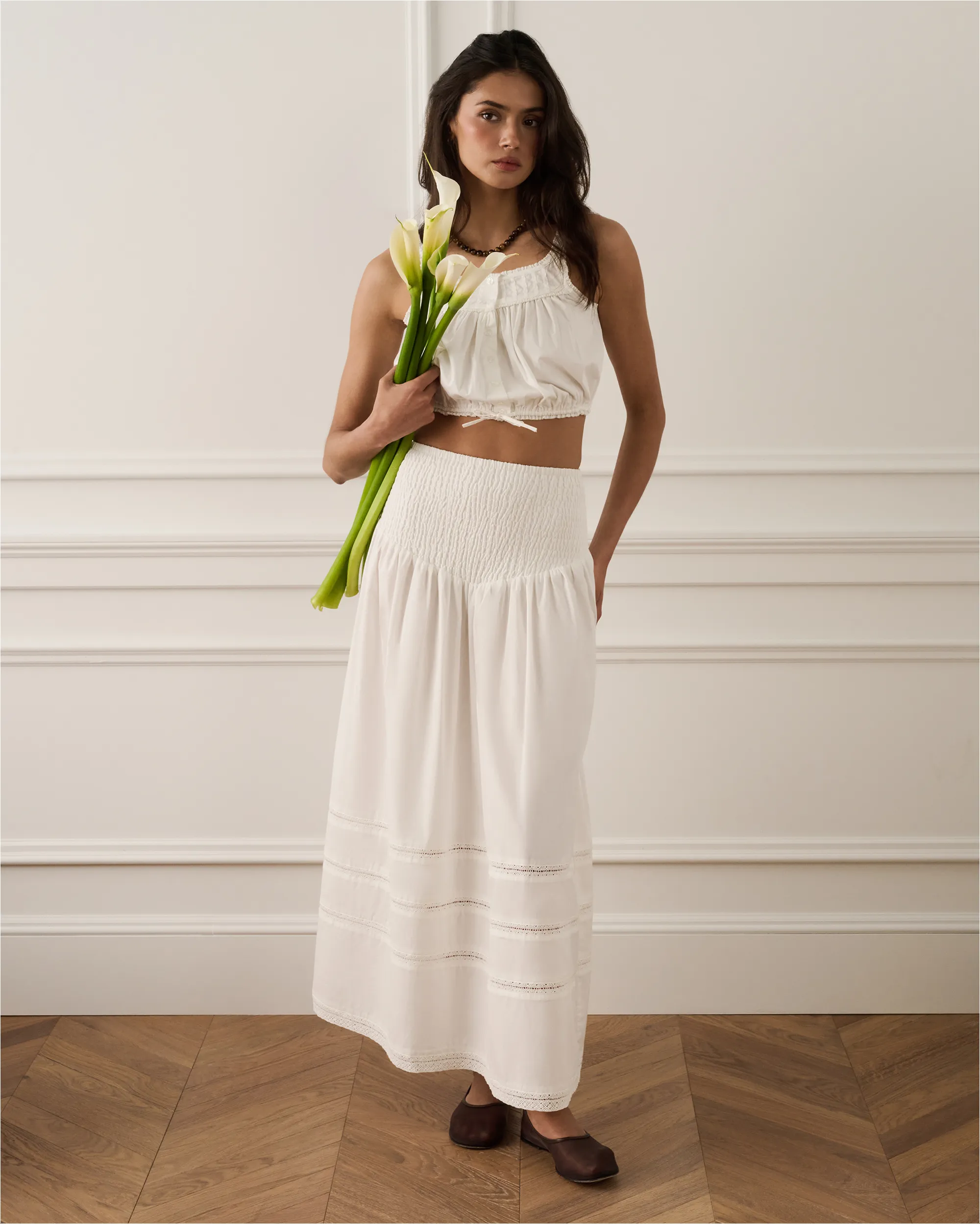 Smocked Maxi Skirt sold by WeWoreWhat product image thumbnail 3
