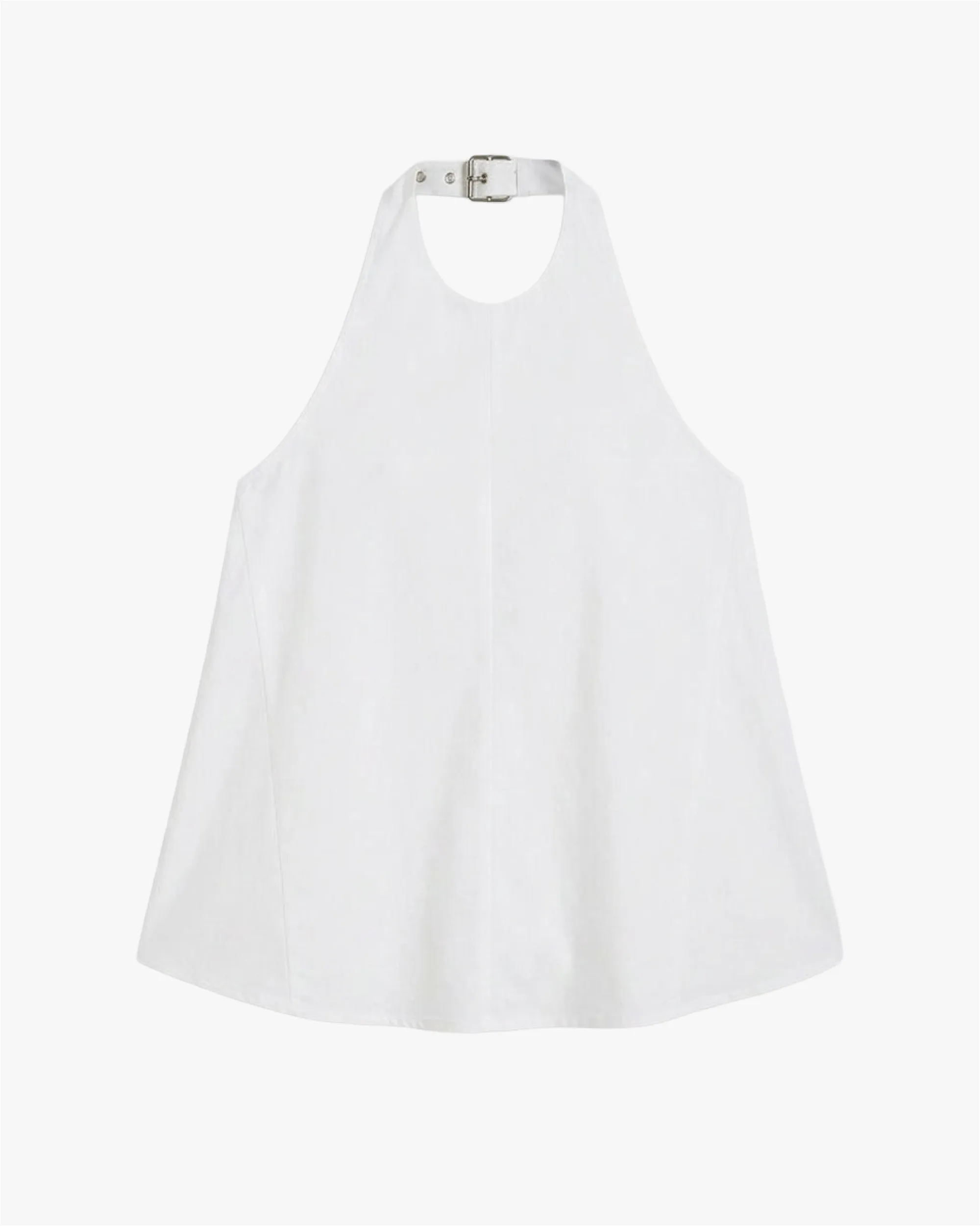 Buckle Back Halter Top - White sold by WeWoreWhat product image thumbnail 3