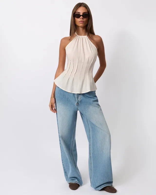 Pleated Halter Top made by WeWoreWhat