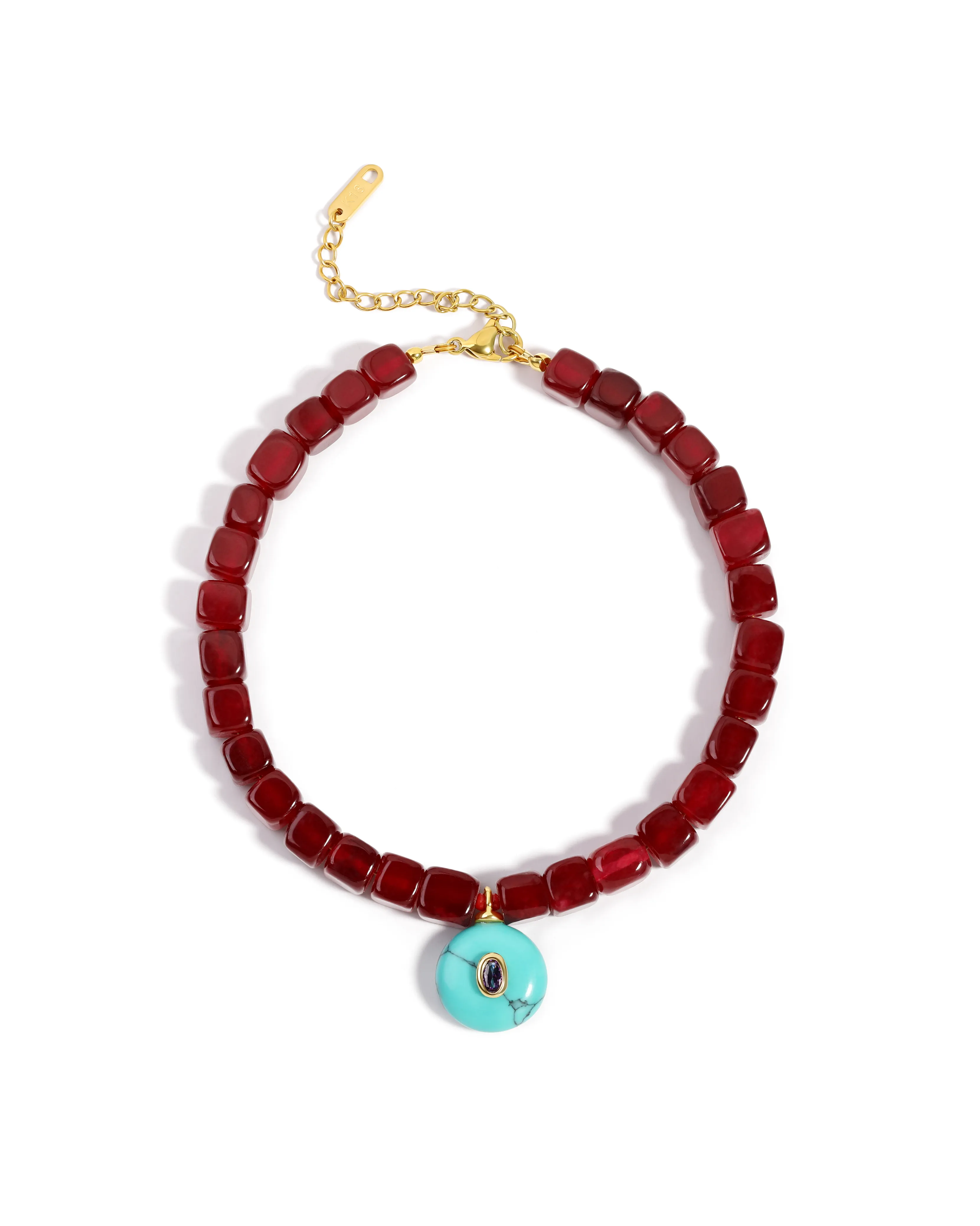 Turquoise Pendant Anklet sold by WeWoreWhat product image thumbnail 2