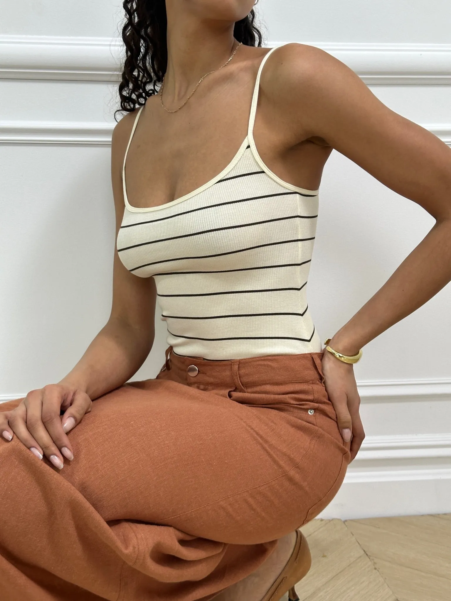 Scoop Cami Bodysuit sold by WeWoreWhat product image thumbnail 3