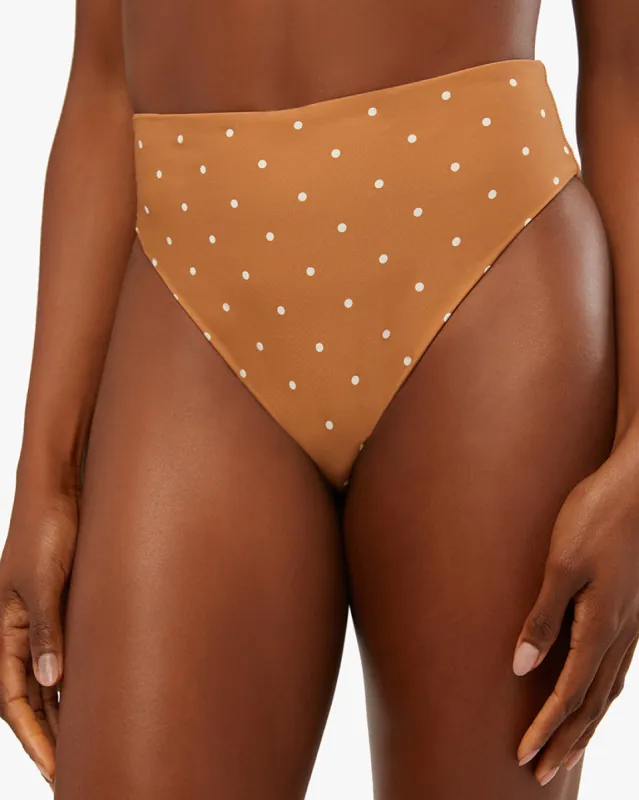 High Rise Micro Polka Dot Bikini Bottom sold by WeWoreWhat